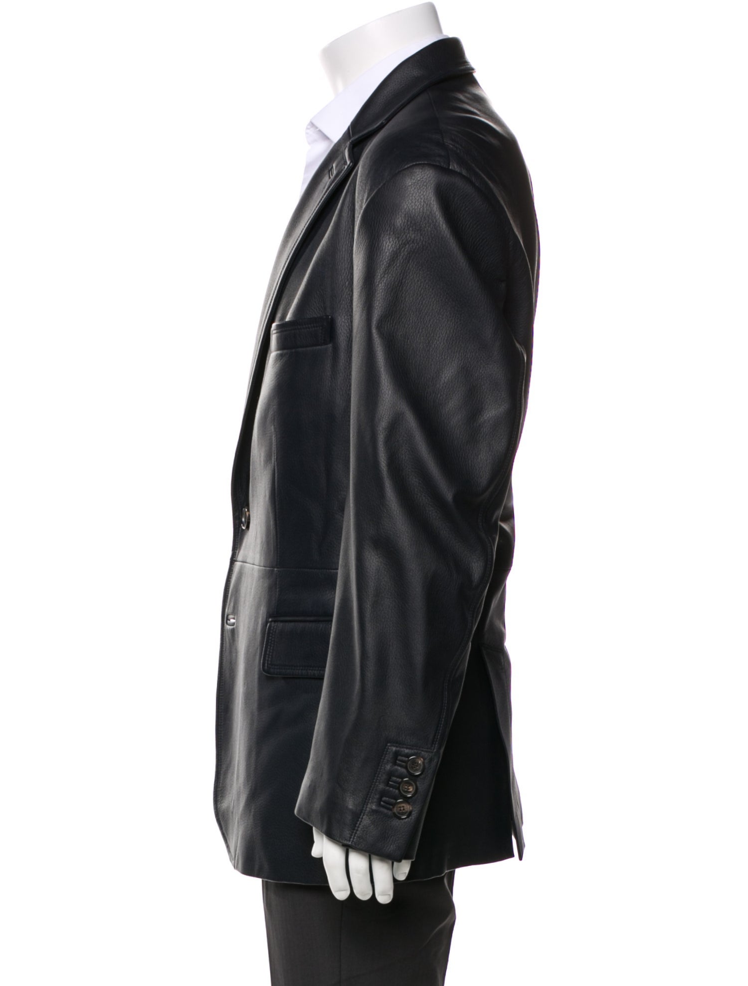 Brioni Leather Moto Jacket