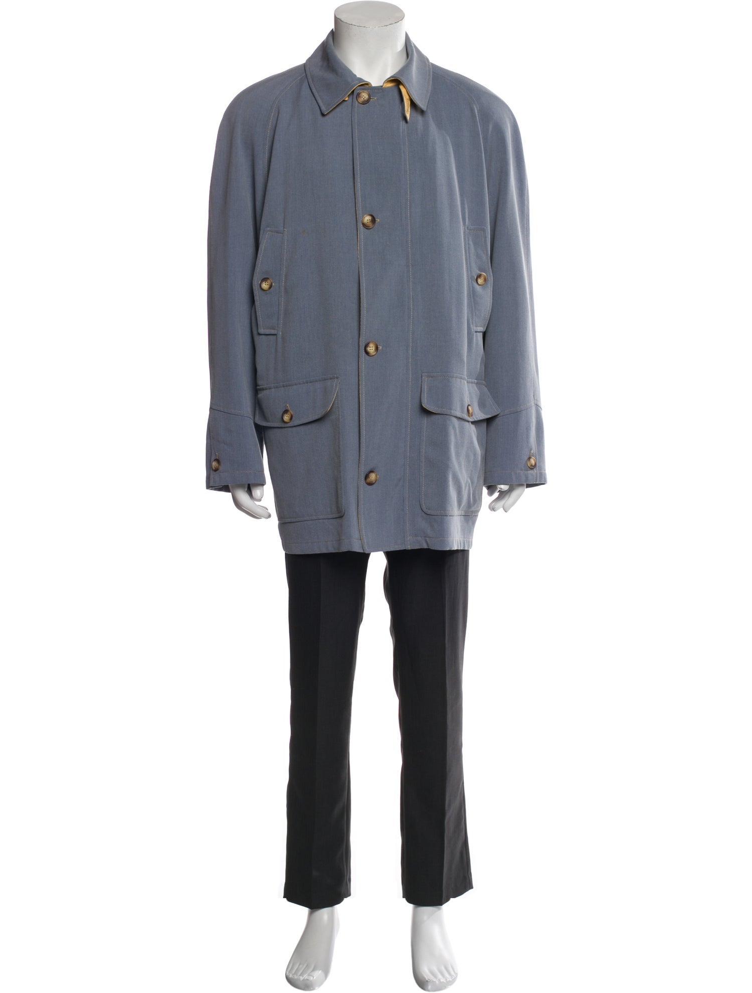 Brioni Wool Trench Coat