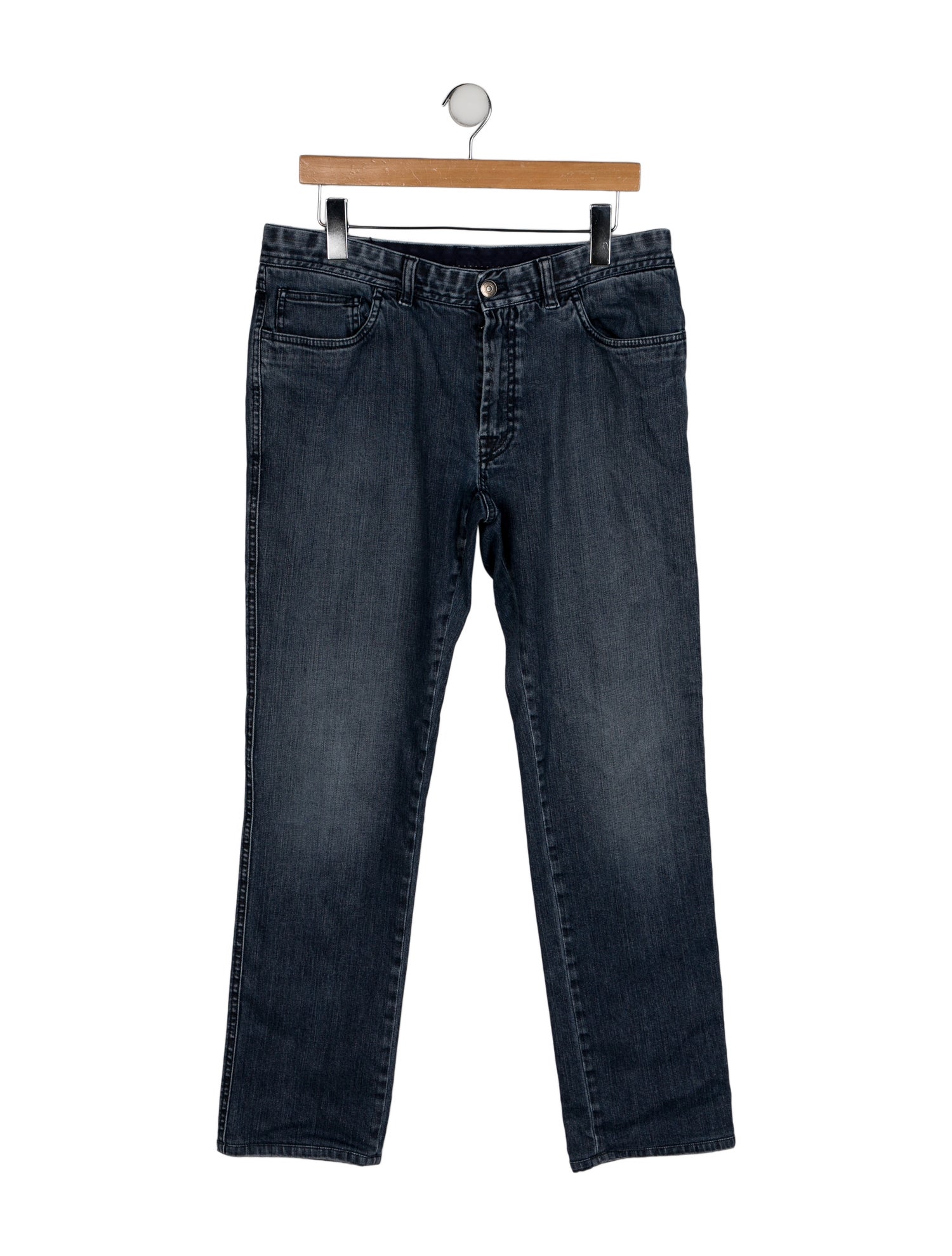 Brioni Mid-Rise Straight Leg Jeans