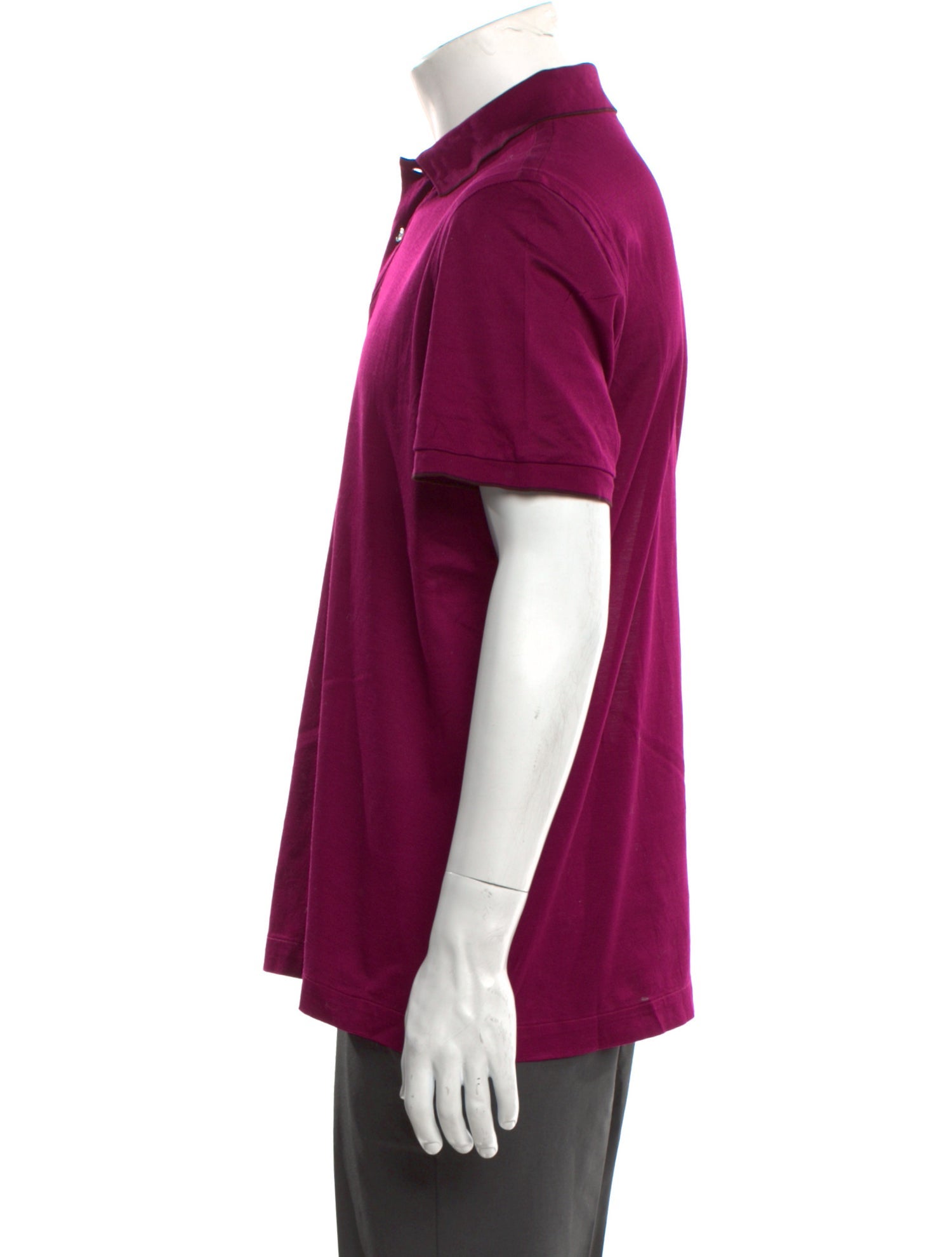 Brioni Collar Short Sleeve Polo Shirt