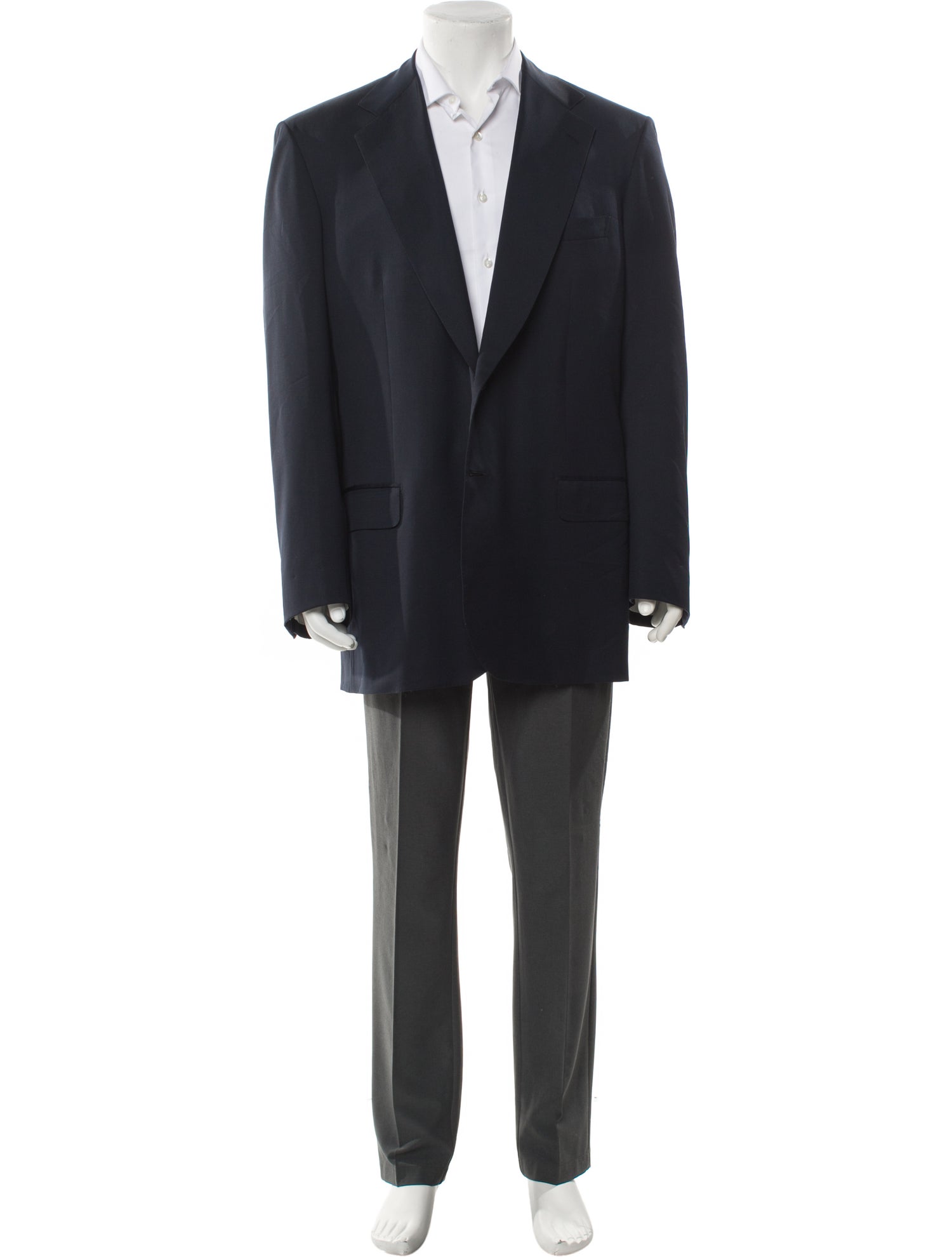 Brioni Wool Embroidered Accent Blazer