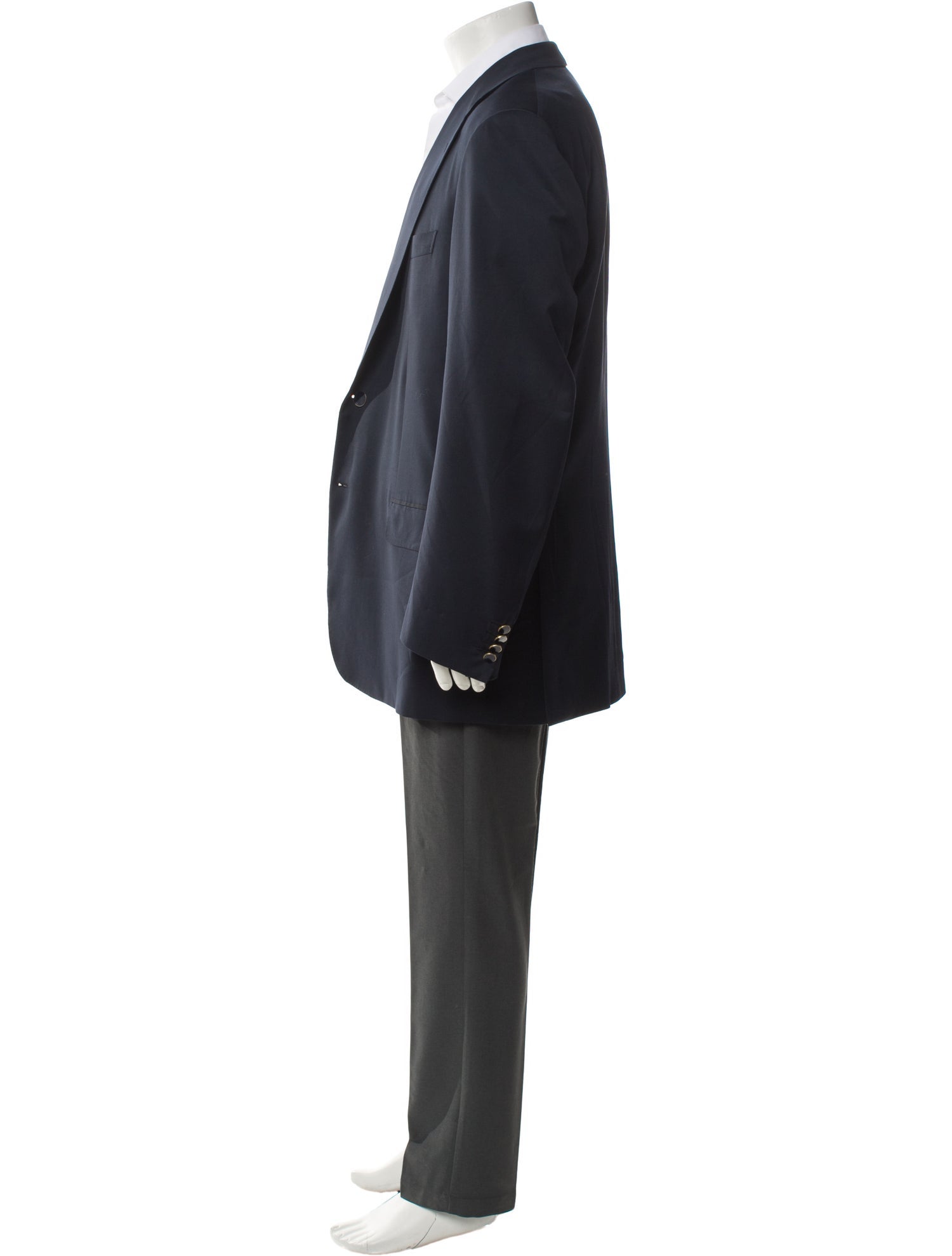 Brioni Wool Embroidered Accent Blazer