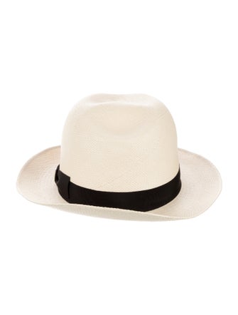 Brioni white pattern print hat