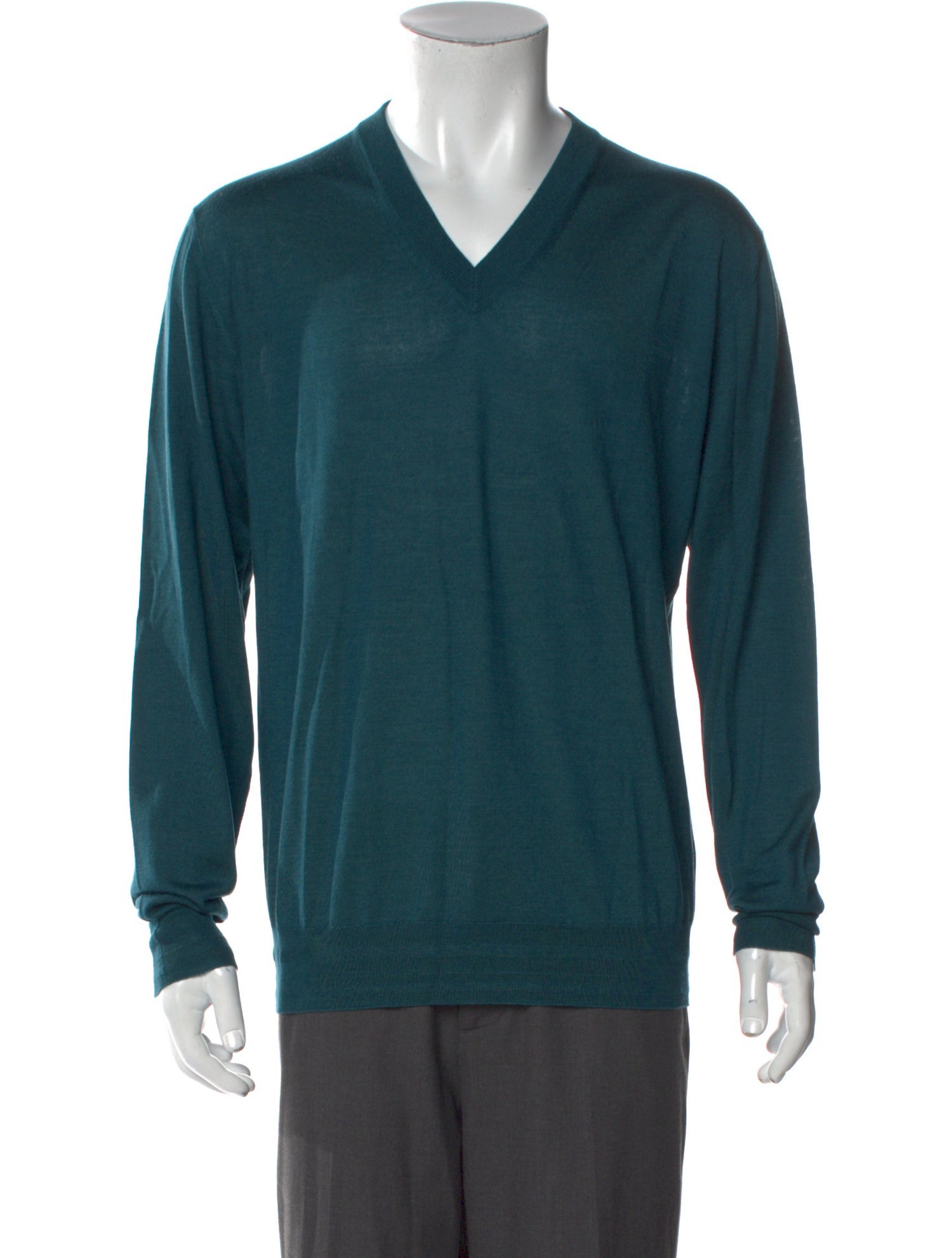 Brioni V-Neck Long Sleeve Pullover