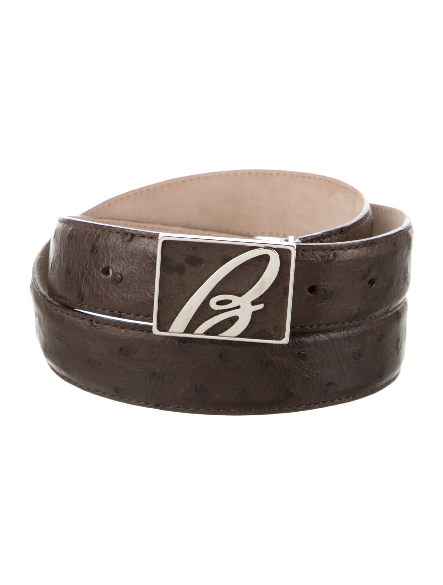 Brioni Ostrich Belt Kit