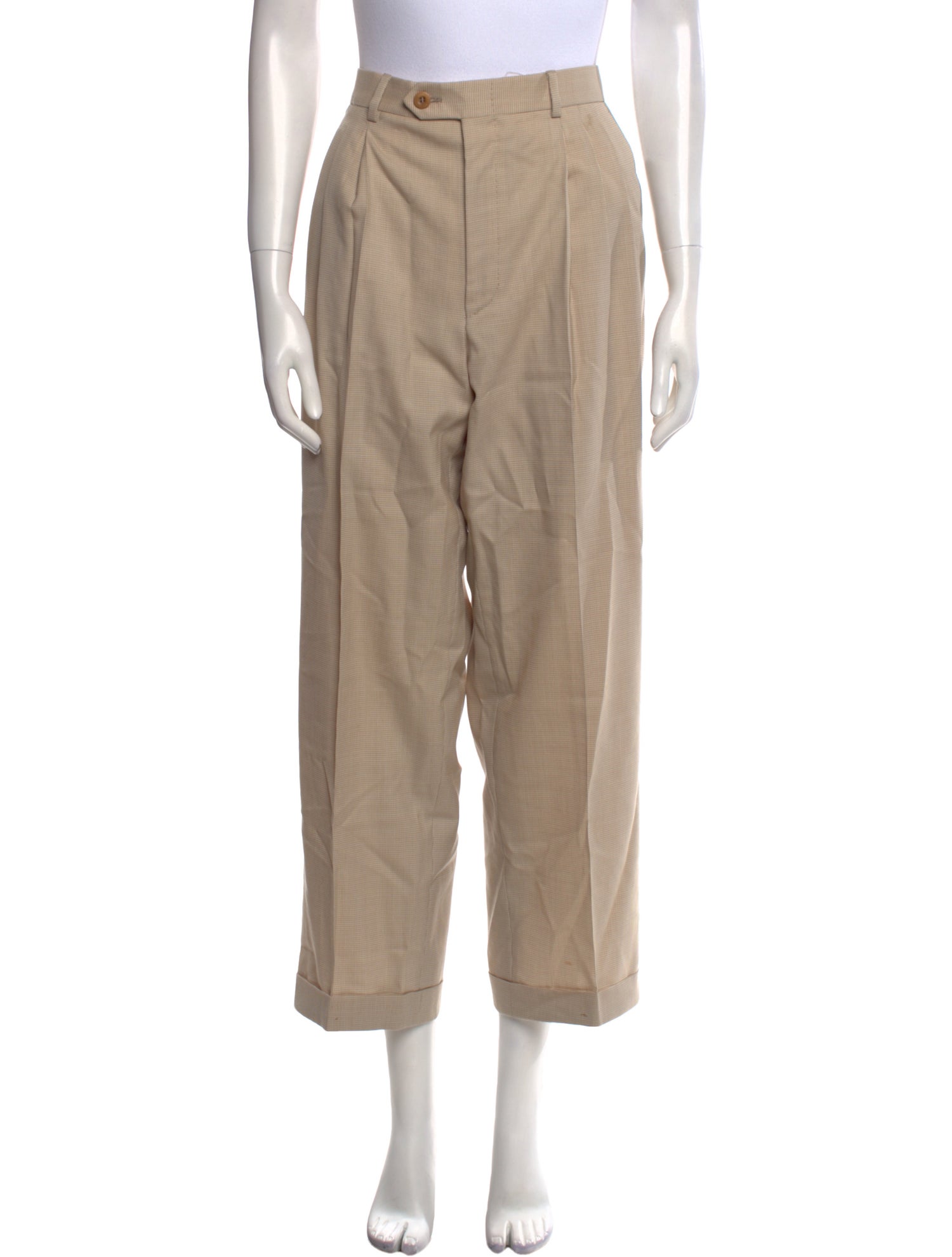 Brioni Wool Wide Leg Pants