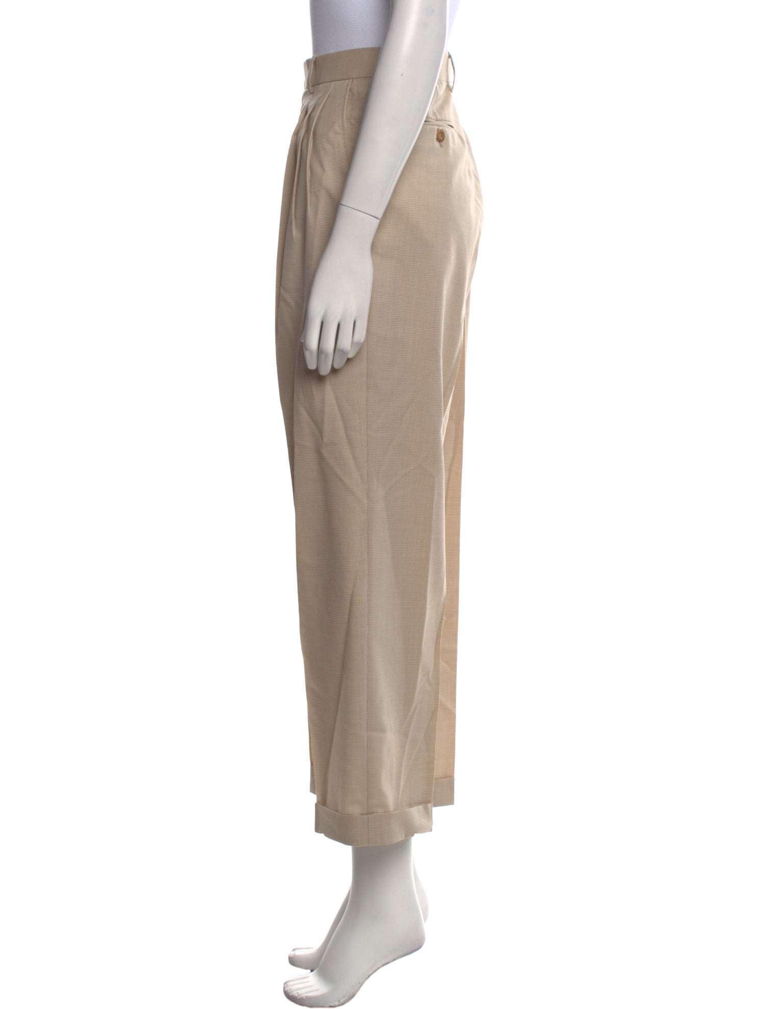 Brioni Wool Wide Leg Pants