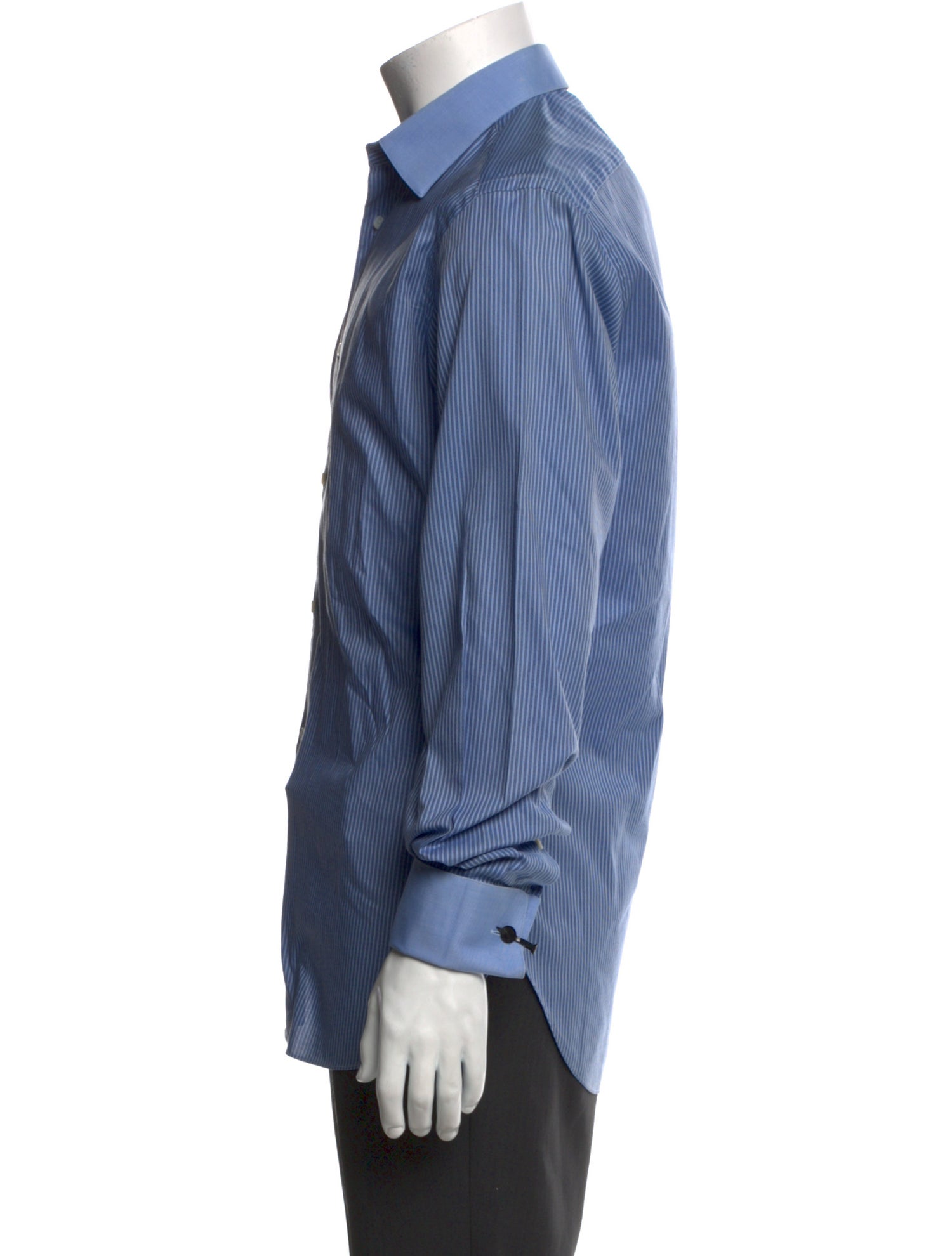 Brioni Striped Long Sleeve Dress Shirt