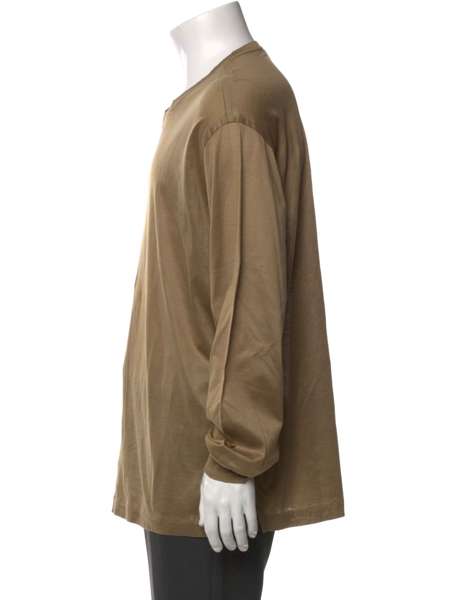 Brioni V-Neck Long Sleeve Henley