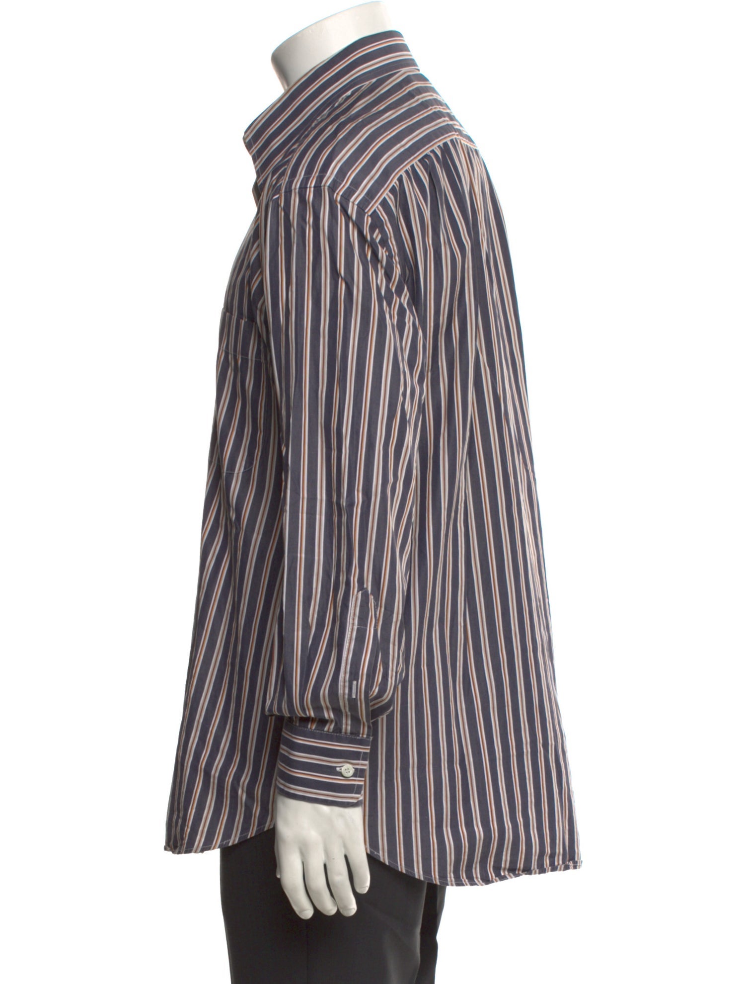 Brioni Striped Long Sleeve Shirt