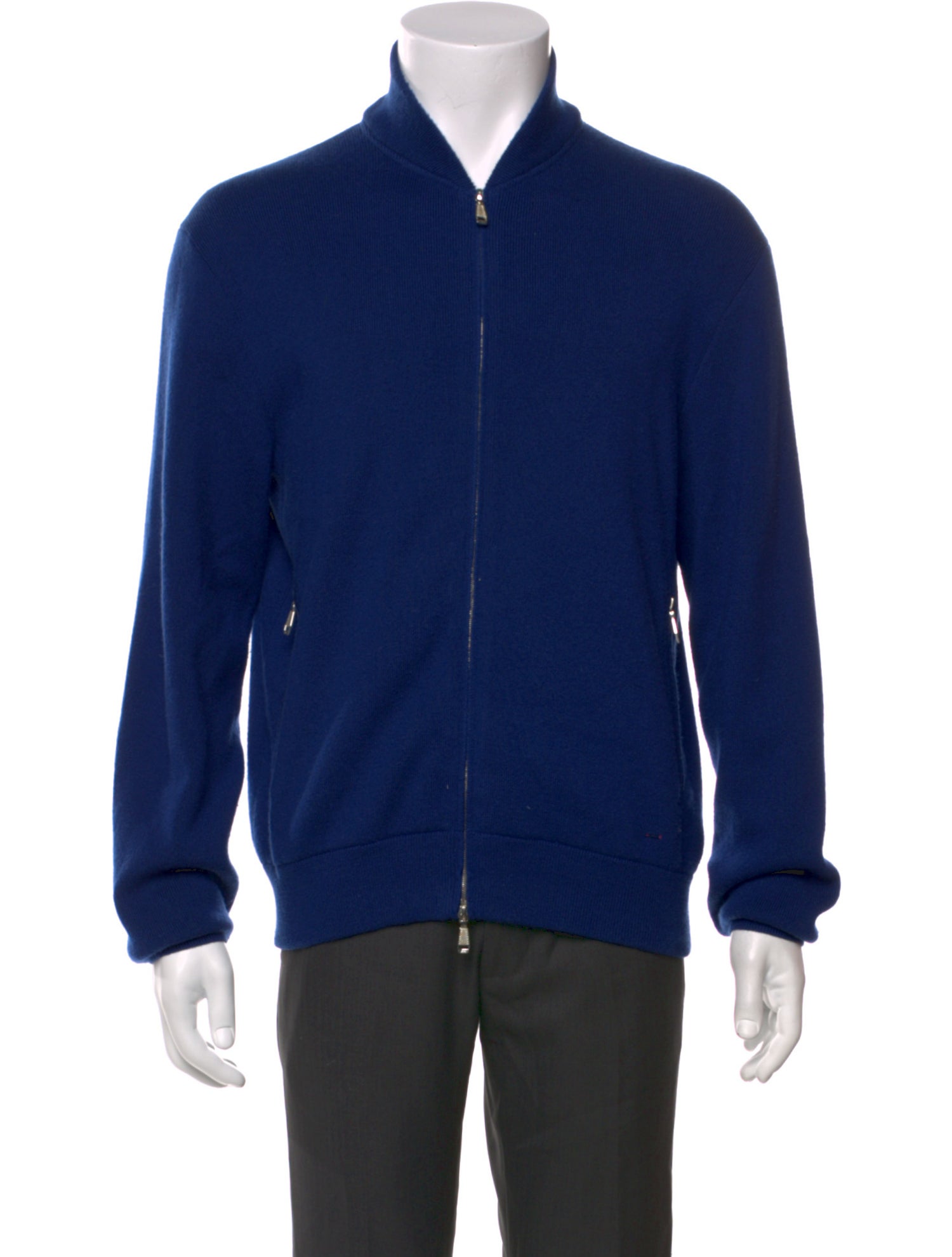 Brioni Mock Neck Long Sleeve Cardigan