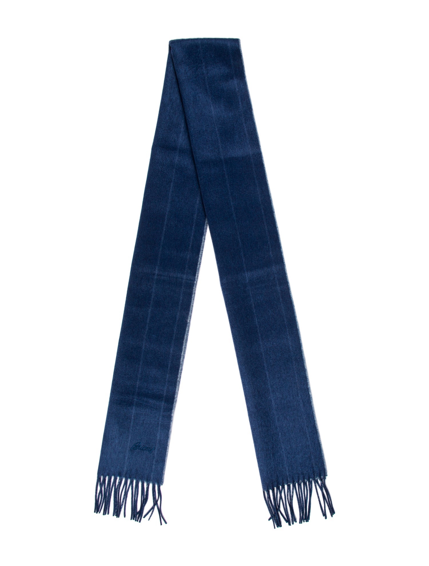 Brioni 'Pursuit of Happiness' Striped Harness Silk Scarf