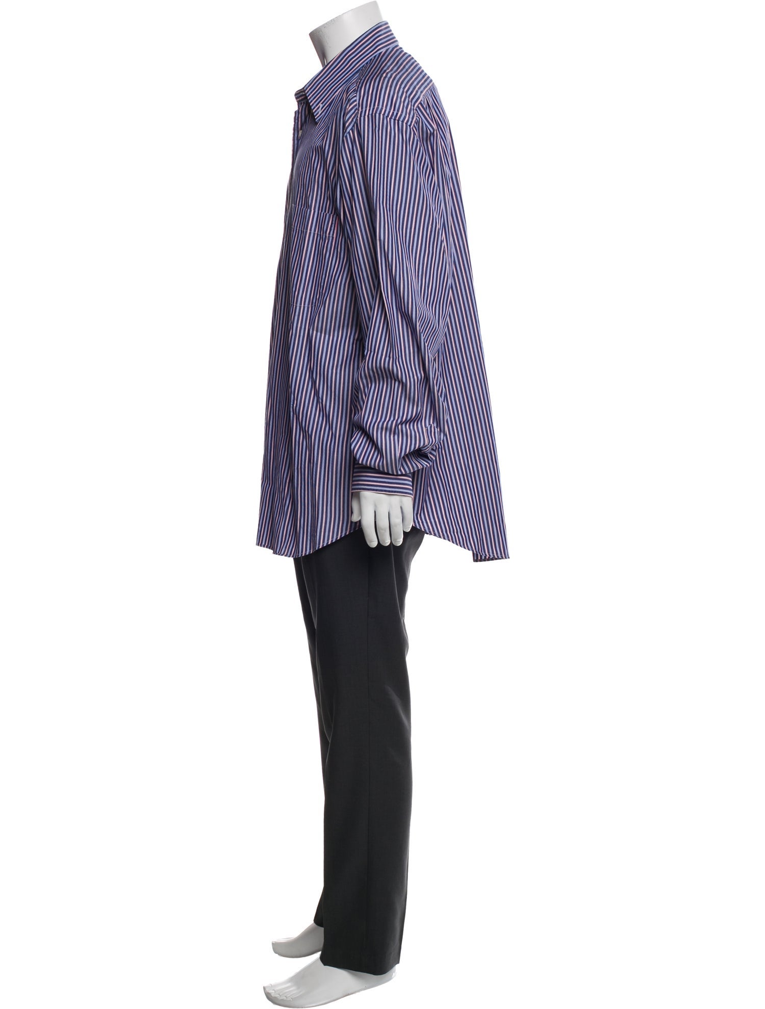 Brioni Striped Long Sleeve Shirt