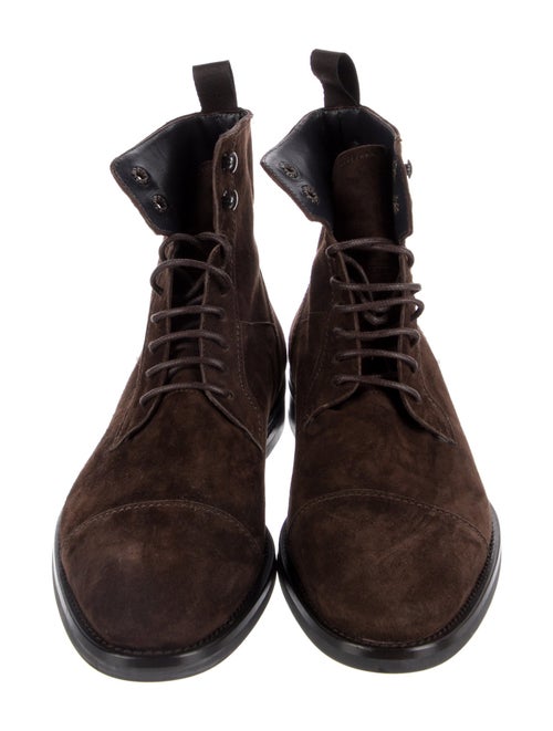 Brioni Suede Lace-Up Boots