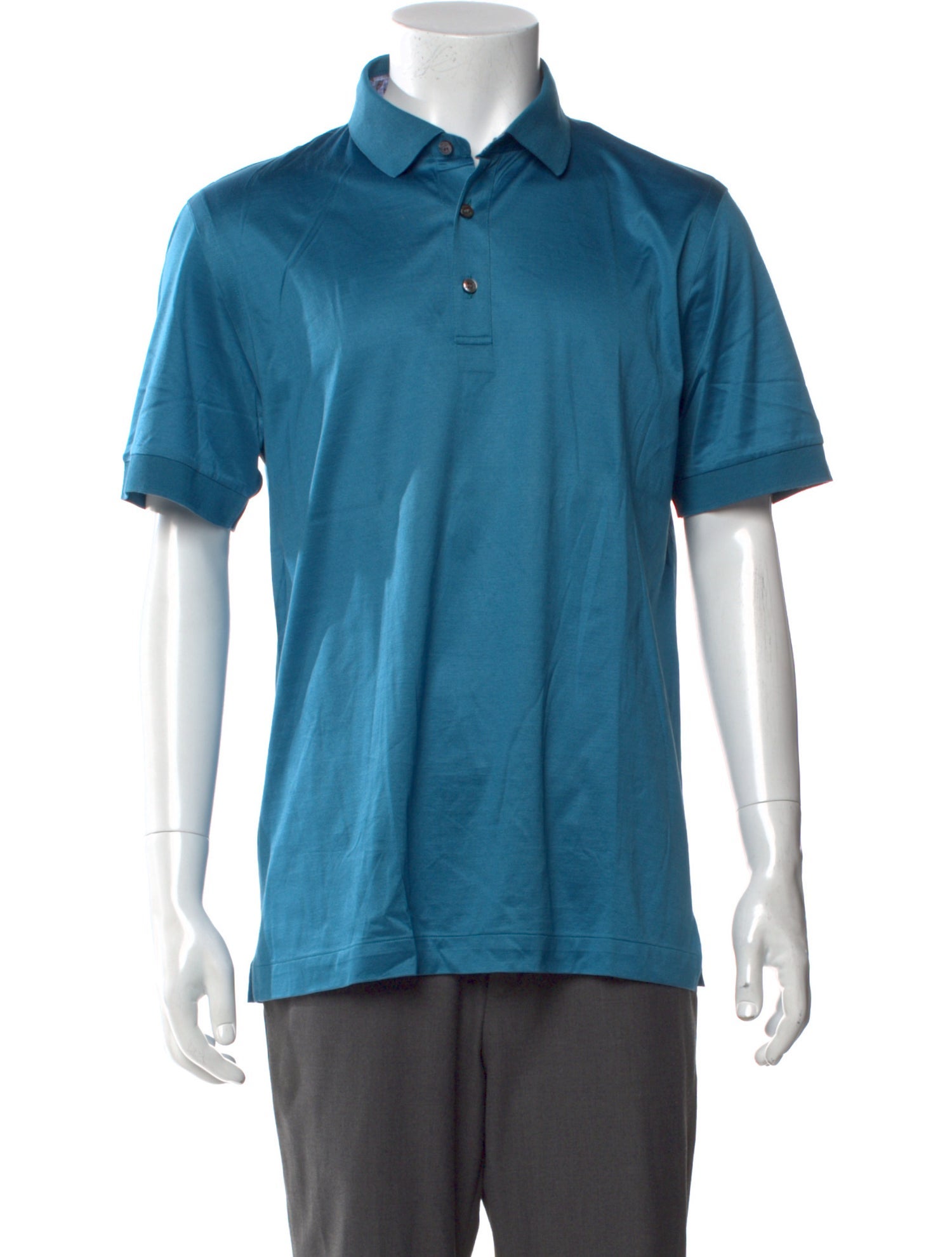 Brioni Collar Short Sleeve Polo Shirt