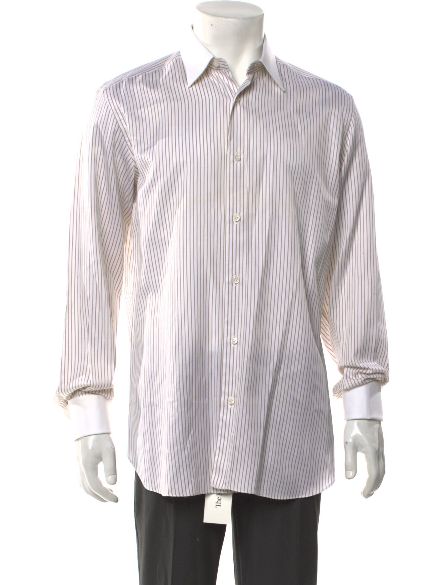 Brioni Striped Long Sleeve Shirt