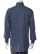Brioni Plaid Print Long Sleeve Dress Shirt