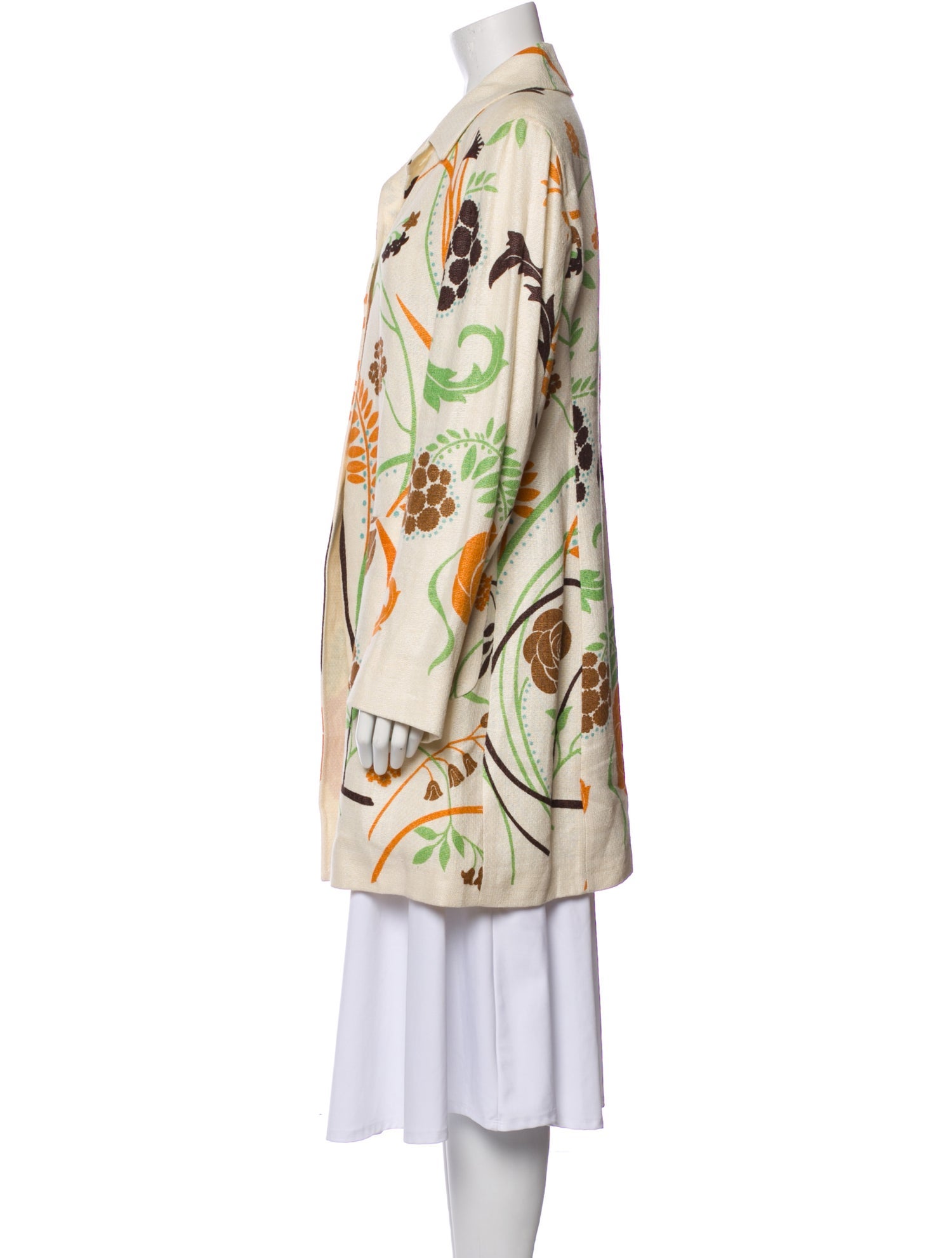 Brioni Linen Printed Coat