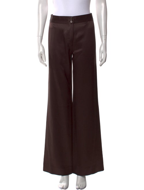 Brioni Silk Wide Leg Pants