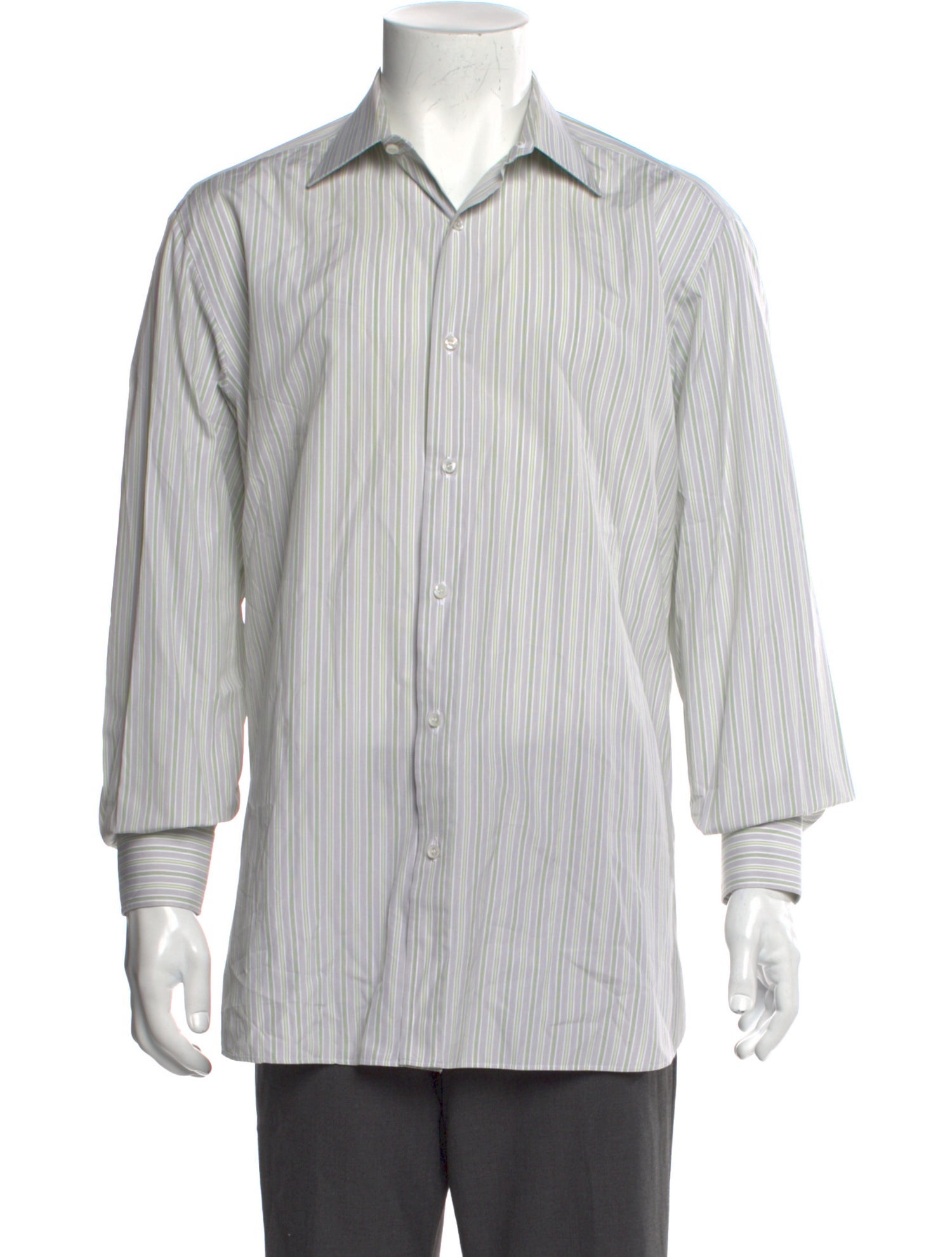 Brioni Striped Long Sleeve Shirt