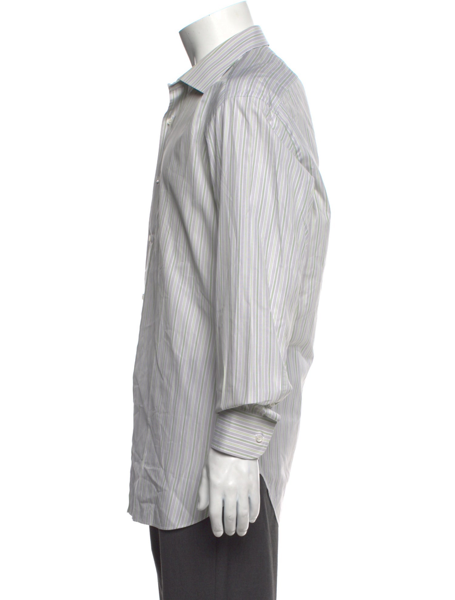 Brioni Striped Long Sleeve Shirt