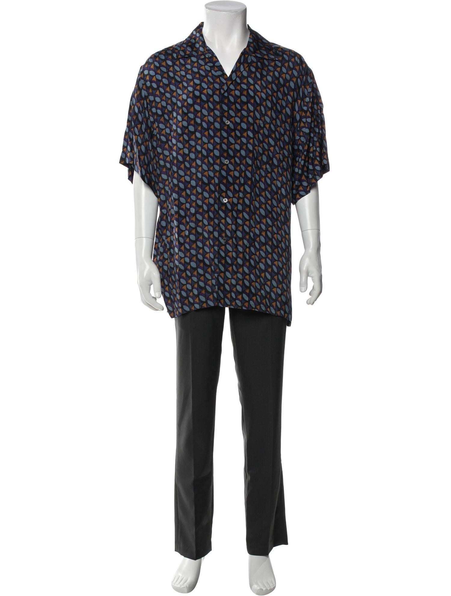 Brioni Printed Short Sleeve Shirt