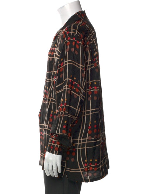 Brioni Plaid Print Long Sleeve Shirt