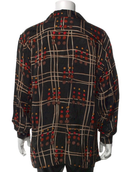 Brioni Plaid Print Long Sleeve Shirt