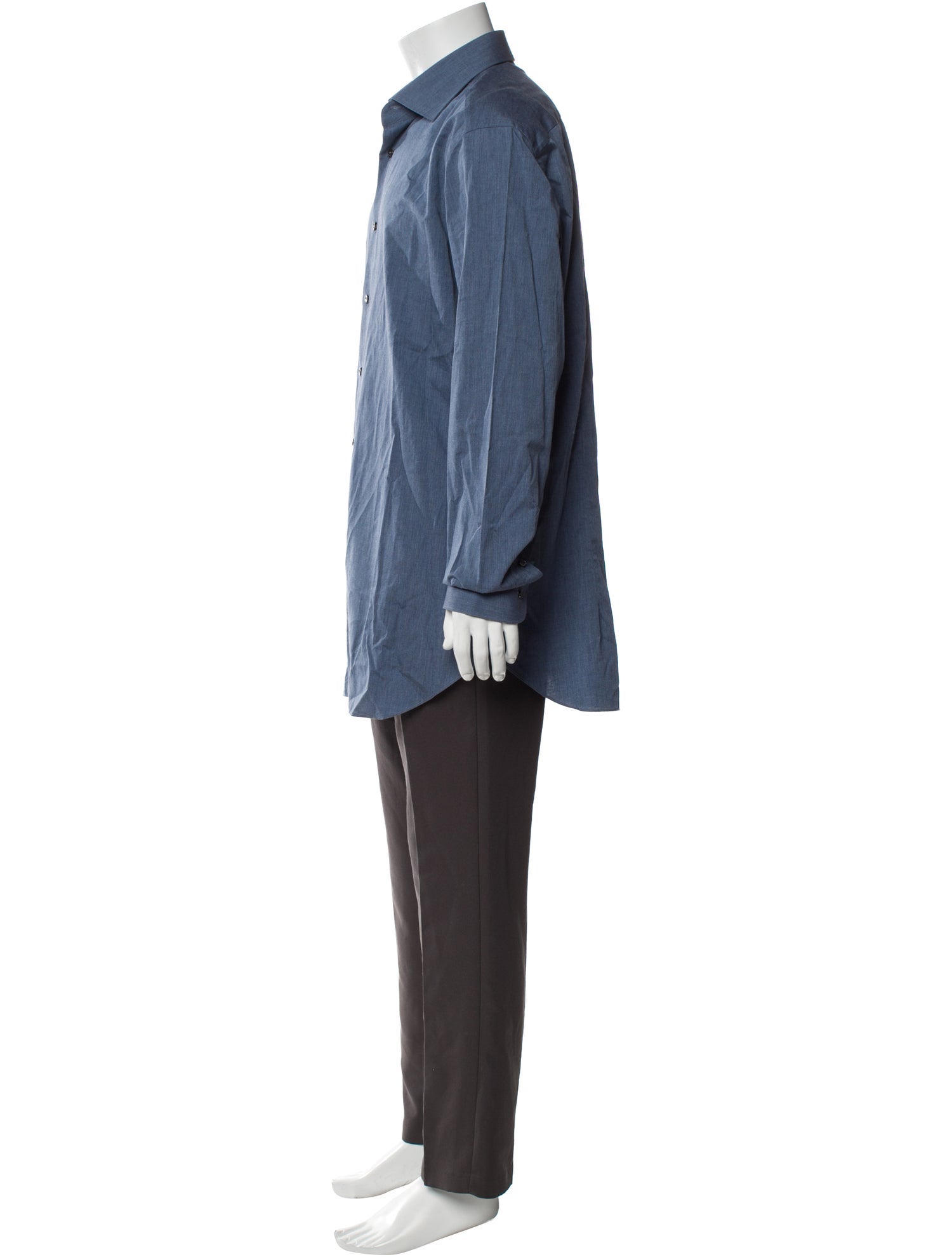 Brioni Long Sleeve Denim Shirt