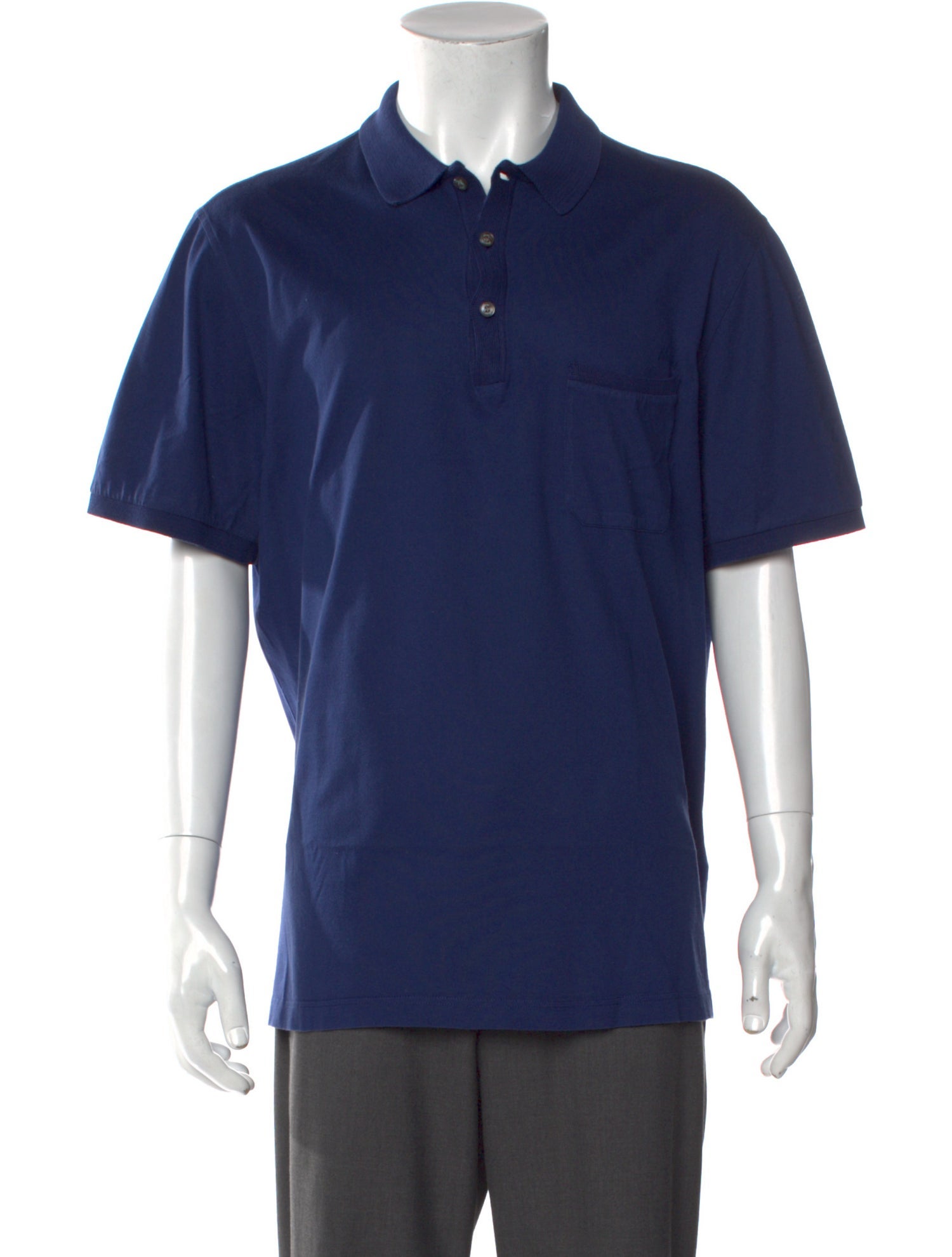 Brioni Crew Neck Short Sleeve Polo Shirt