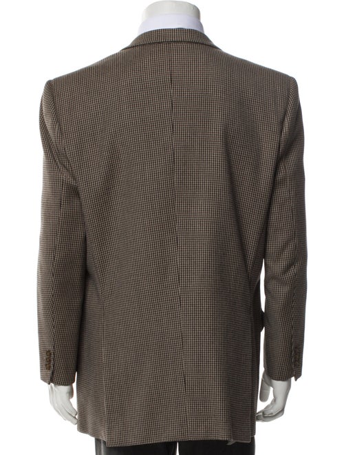 Brioni Houndstooth Print Blazer