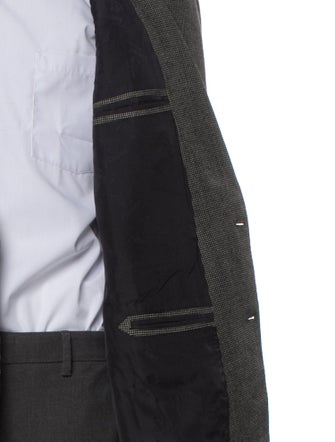 Brioni Wool Houndstooth Print Blazer