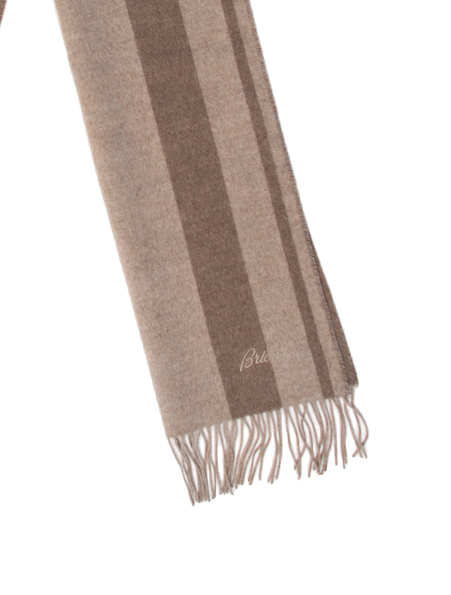 Brioni Wool Striped Scarf
