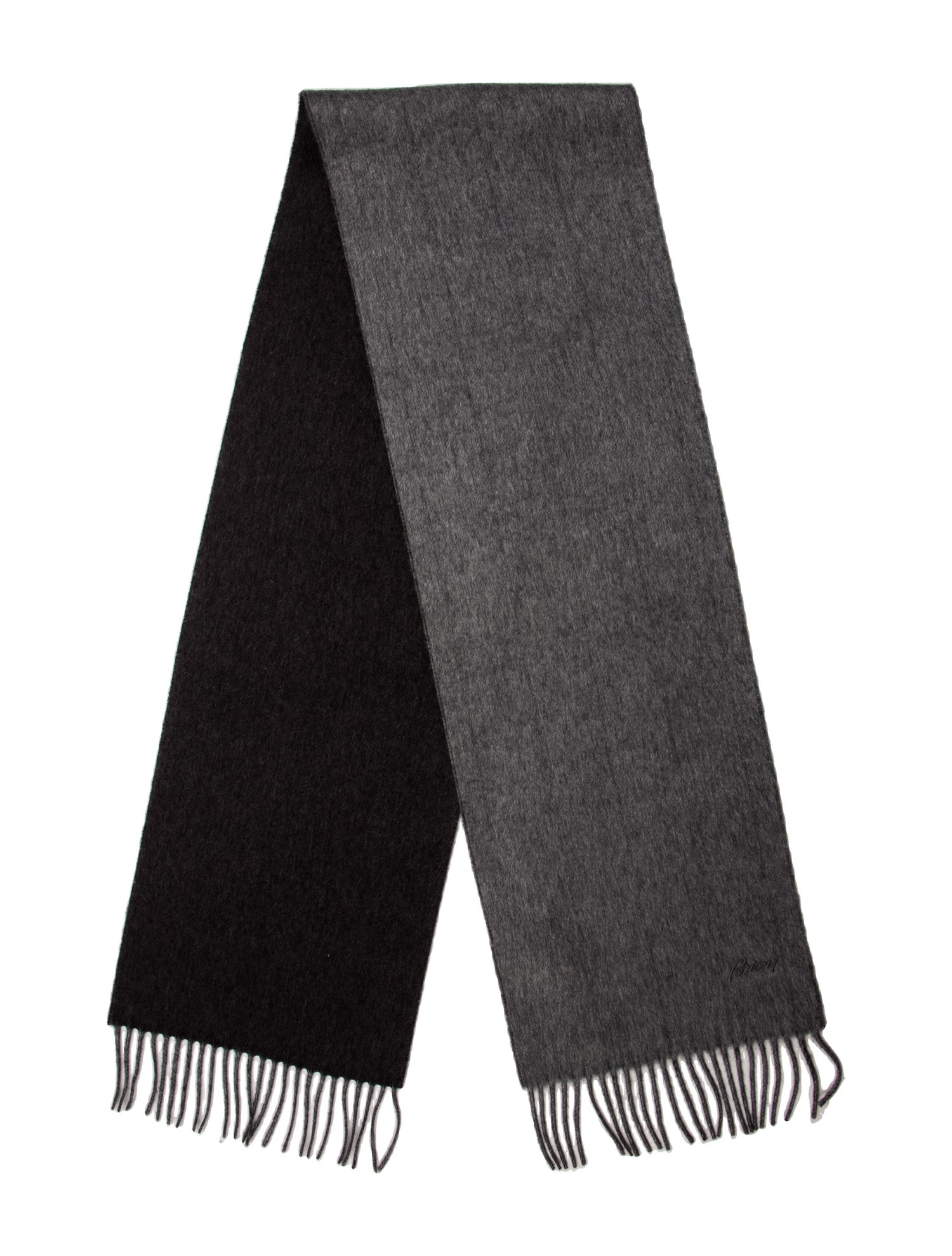 Brioni Cashmere Striped Scarf