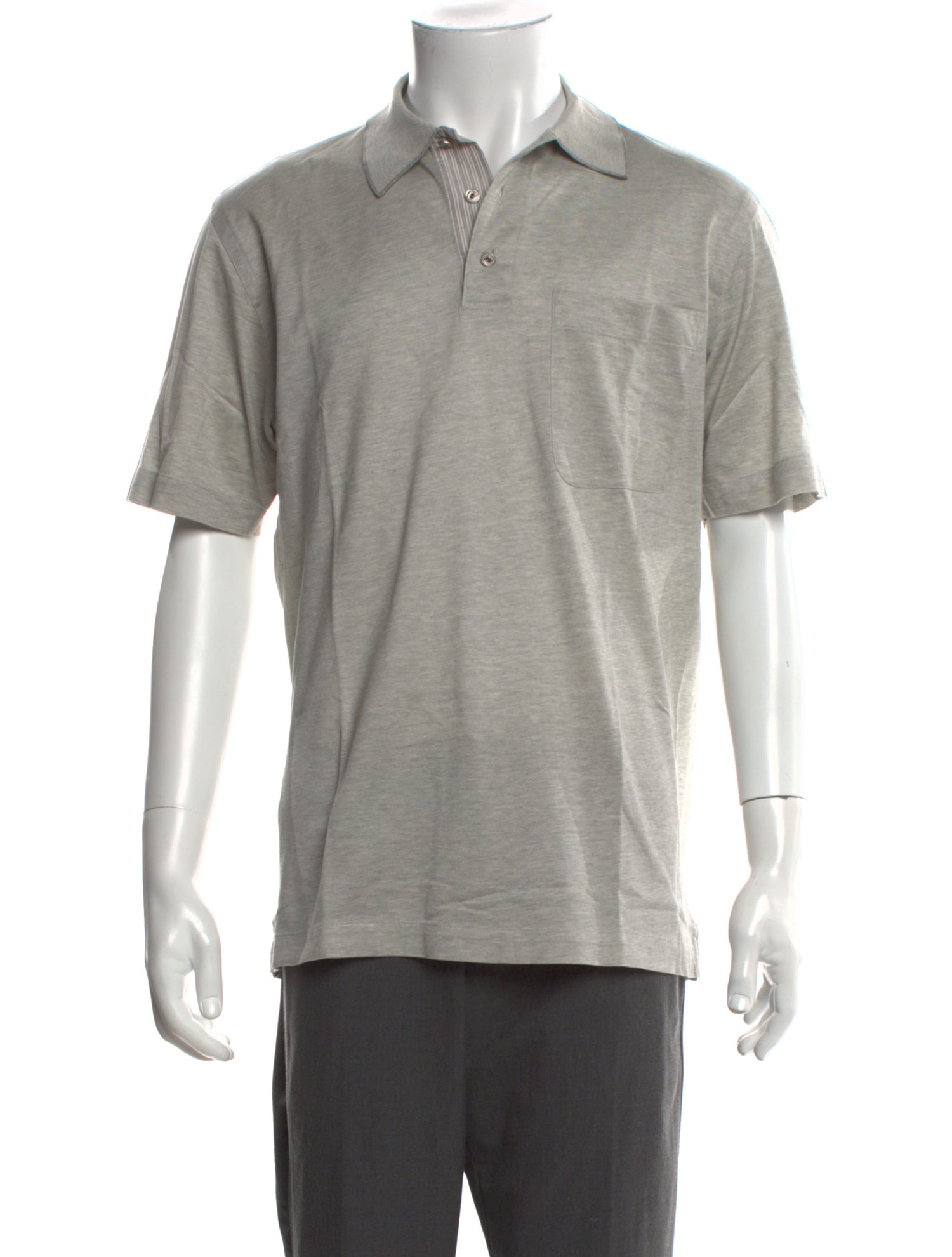 Brioni Crew Neck Short Sleeve Polo Shirt