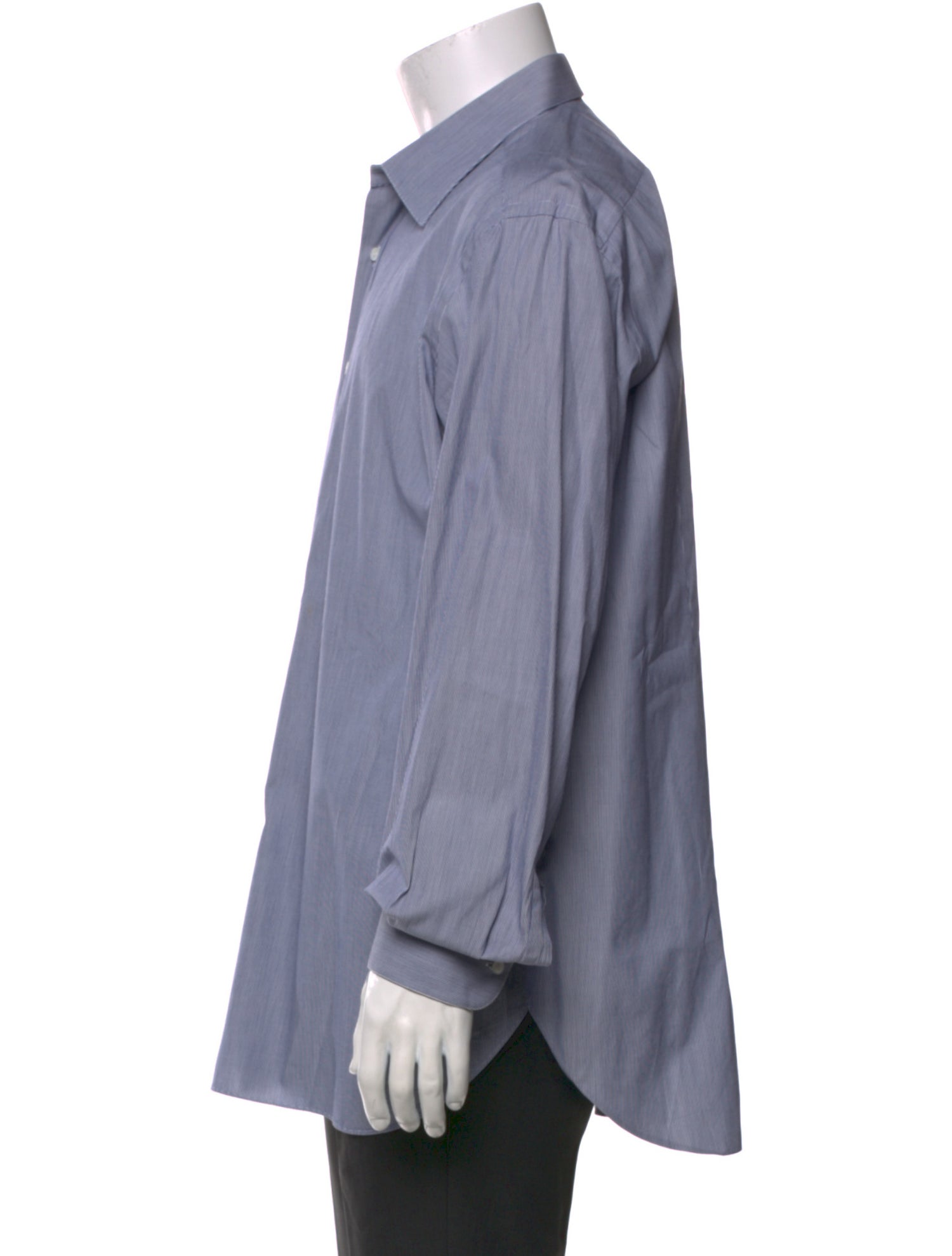 Brioni Striped Long Sleeve Dress Shirt