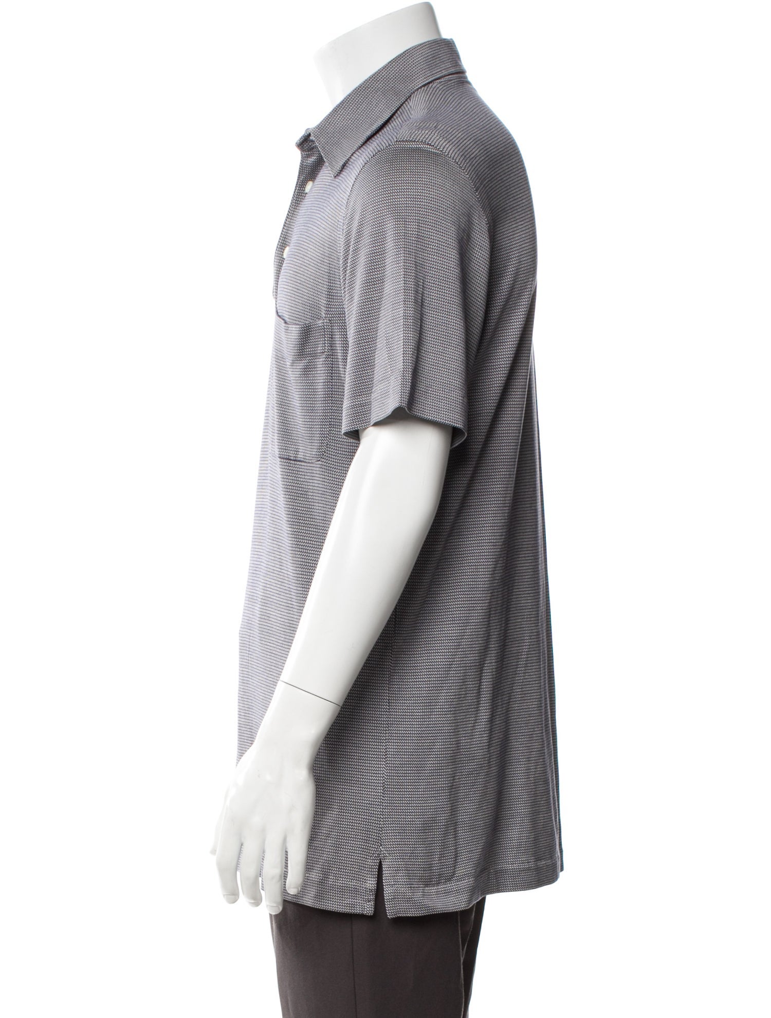 Brioni Printed Collar Polo Shirt