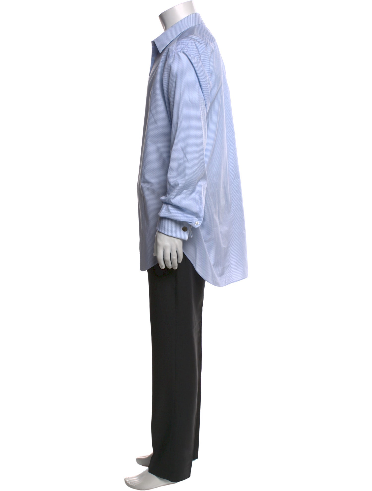 Brioni Striped Long Sleeve Dress Shirt