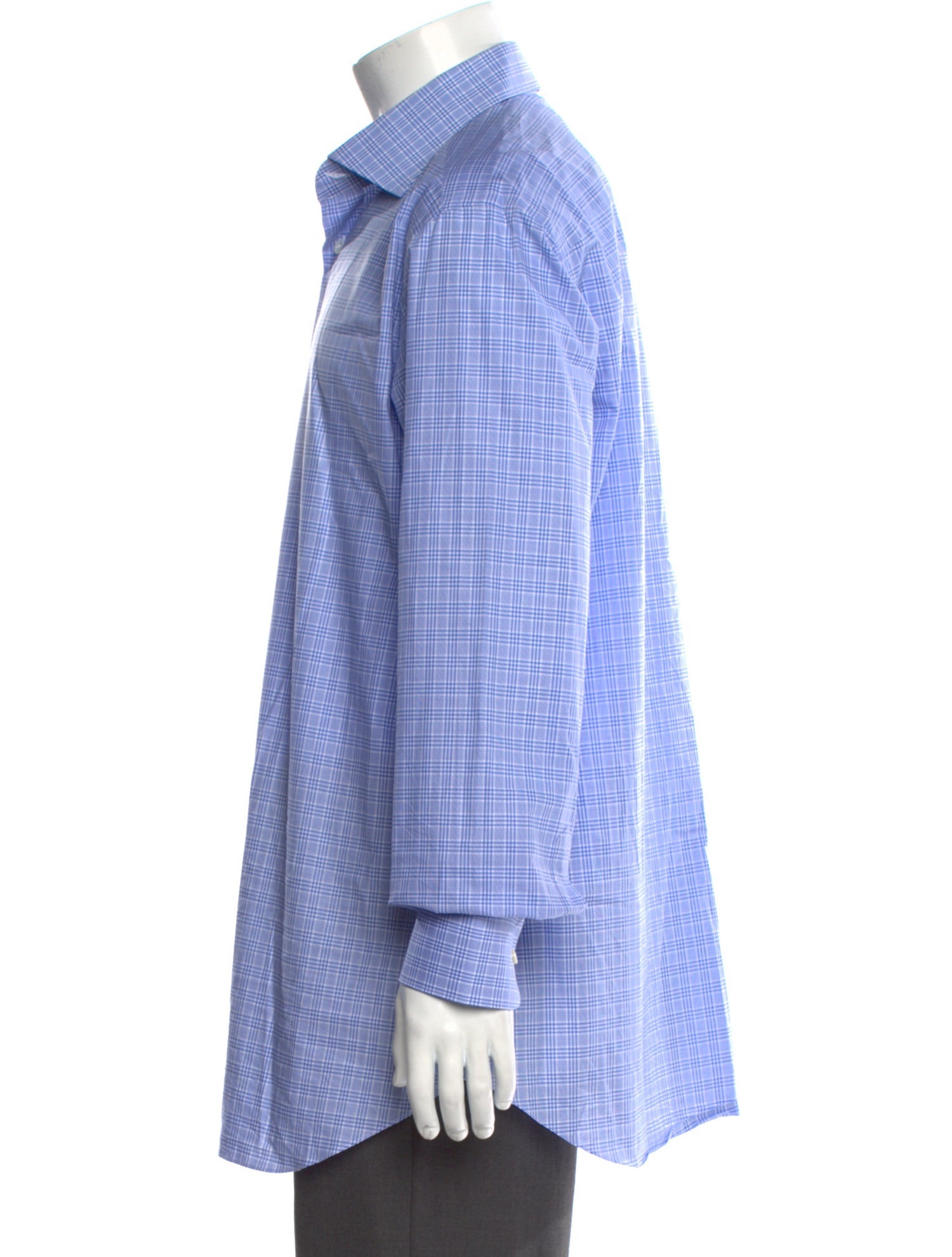 Brioni Plaid Print Long Sleeve Shirt