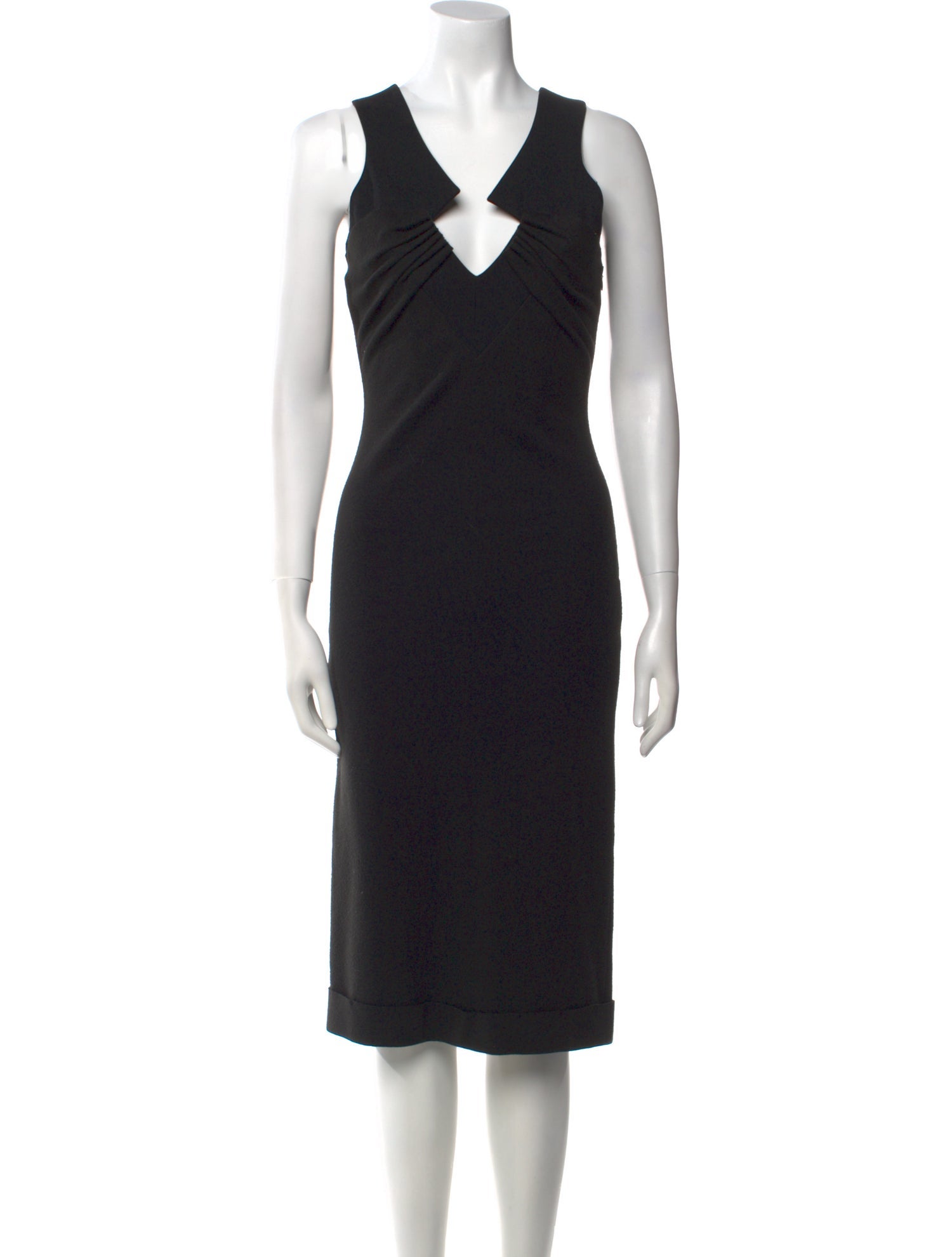 Brioni Virgin Wool Midi Length Dress