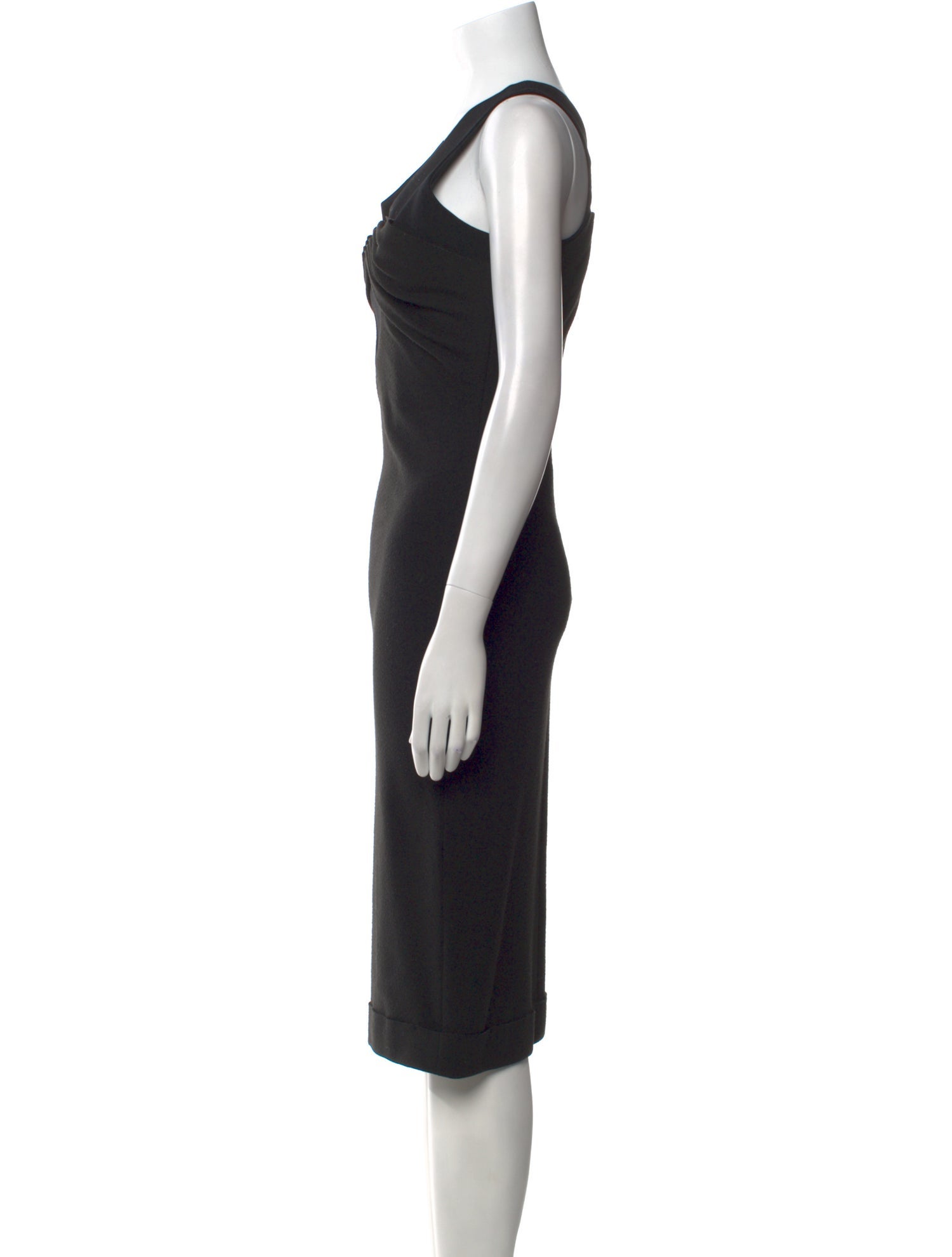 Brioni Virgin Wool Midi Length Dress