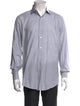 Brioni Plaid Print Long Sleeve Dress Shirt