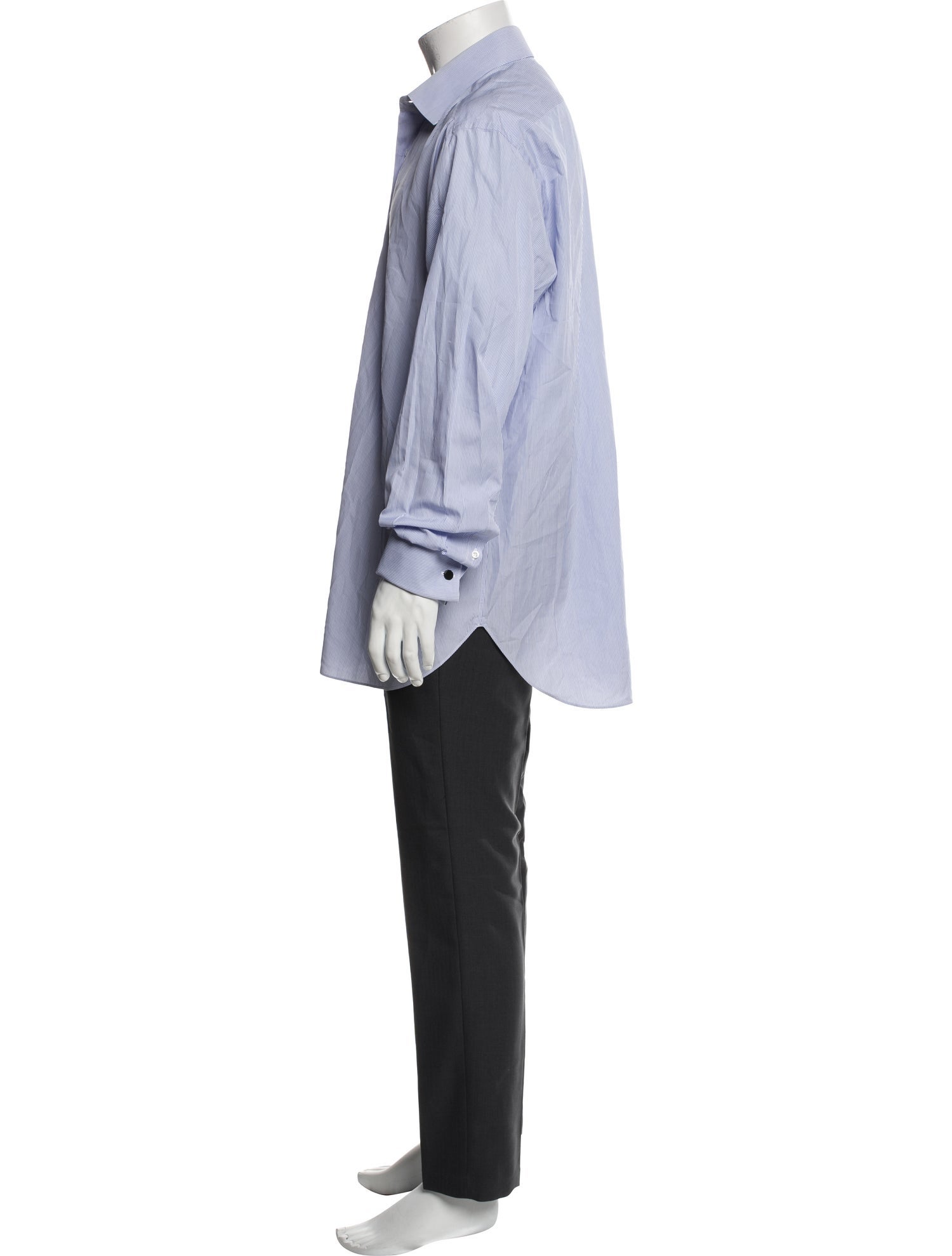 Brioni Striped Long Sleeve Dress Shirt