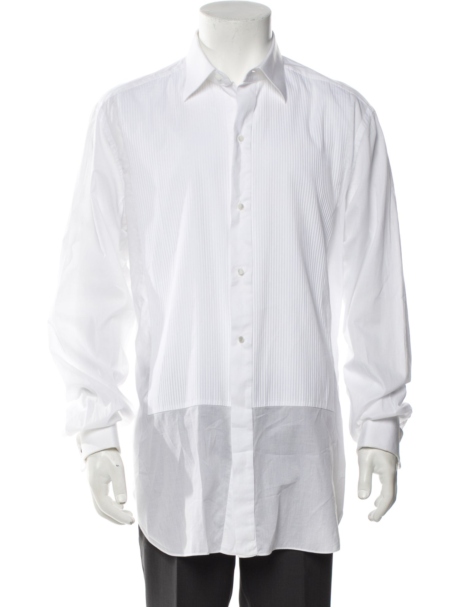 Brioni Striped Long Sleeve Dress Shirt