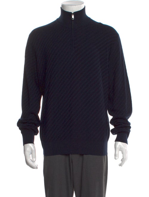 Brioni Mock Neck Long Sleeve Pullover