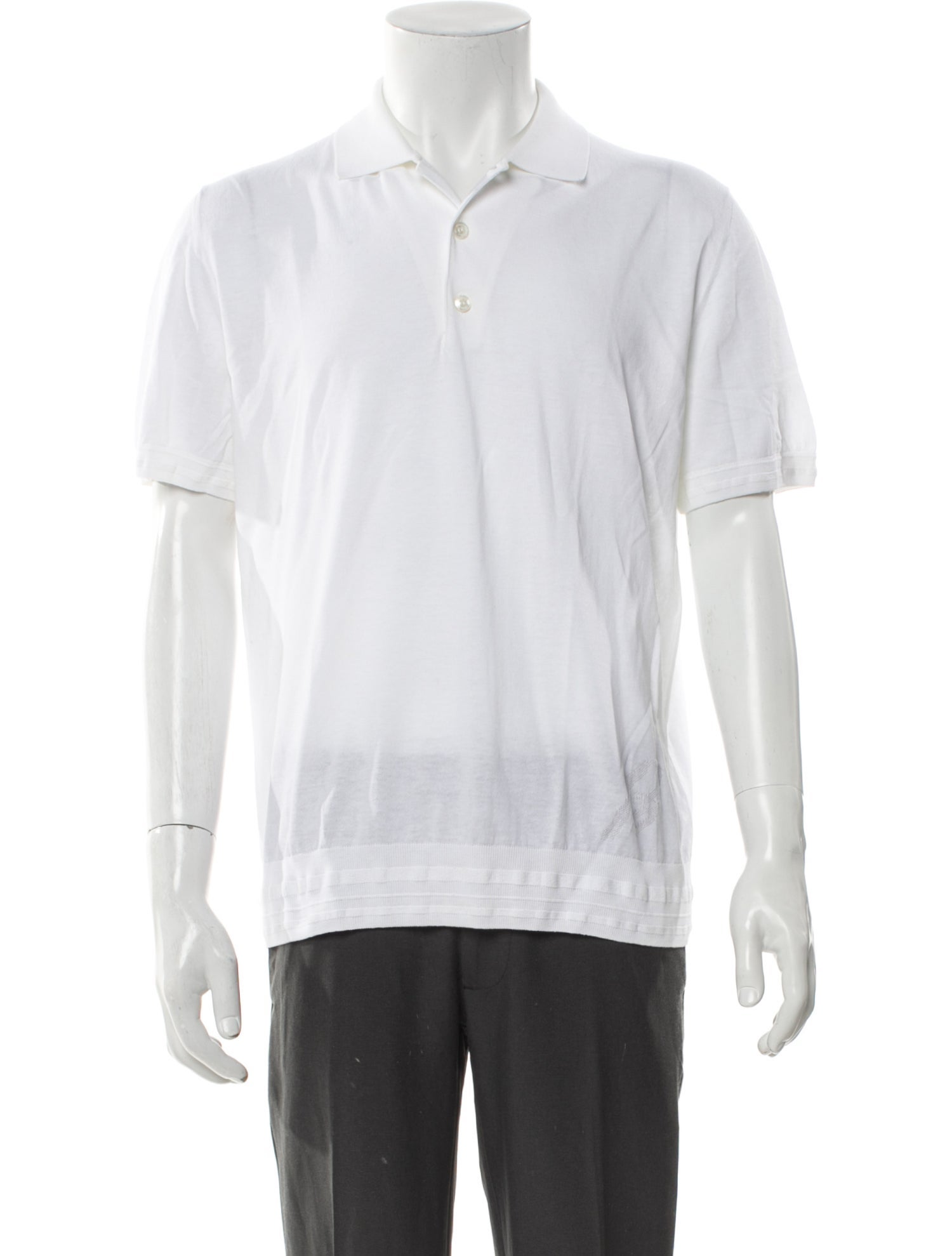 Brioni Collar Short Sleeve Polo Shirt