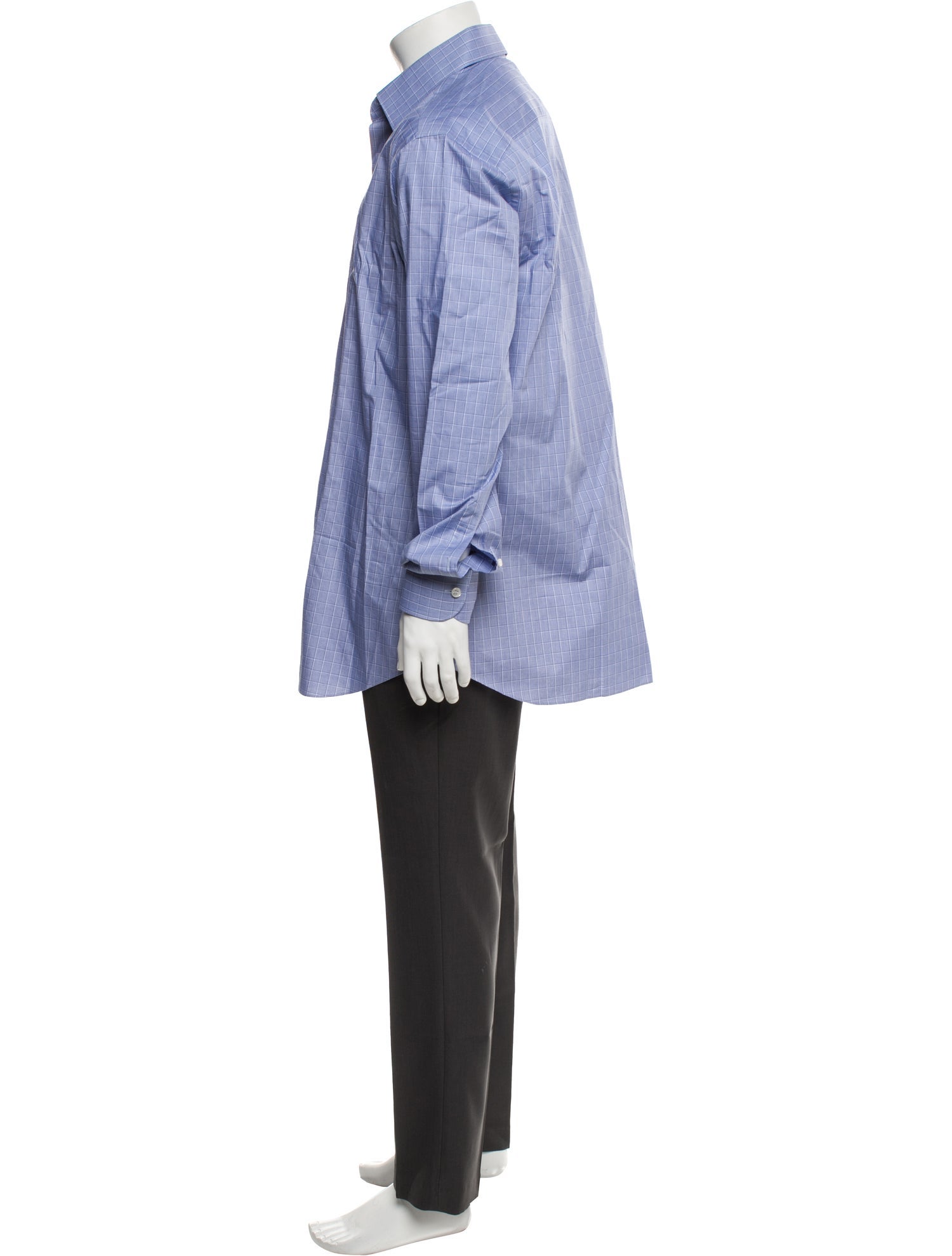 Brioni Plaid Print Long Sleeve Dress Shirt w/ Tags