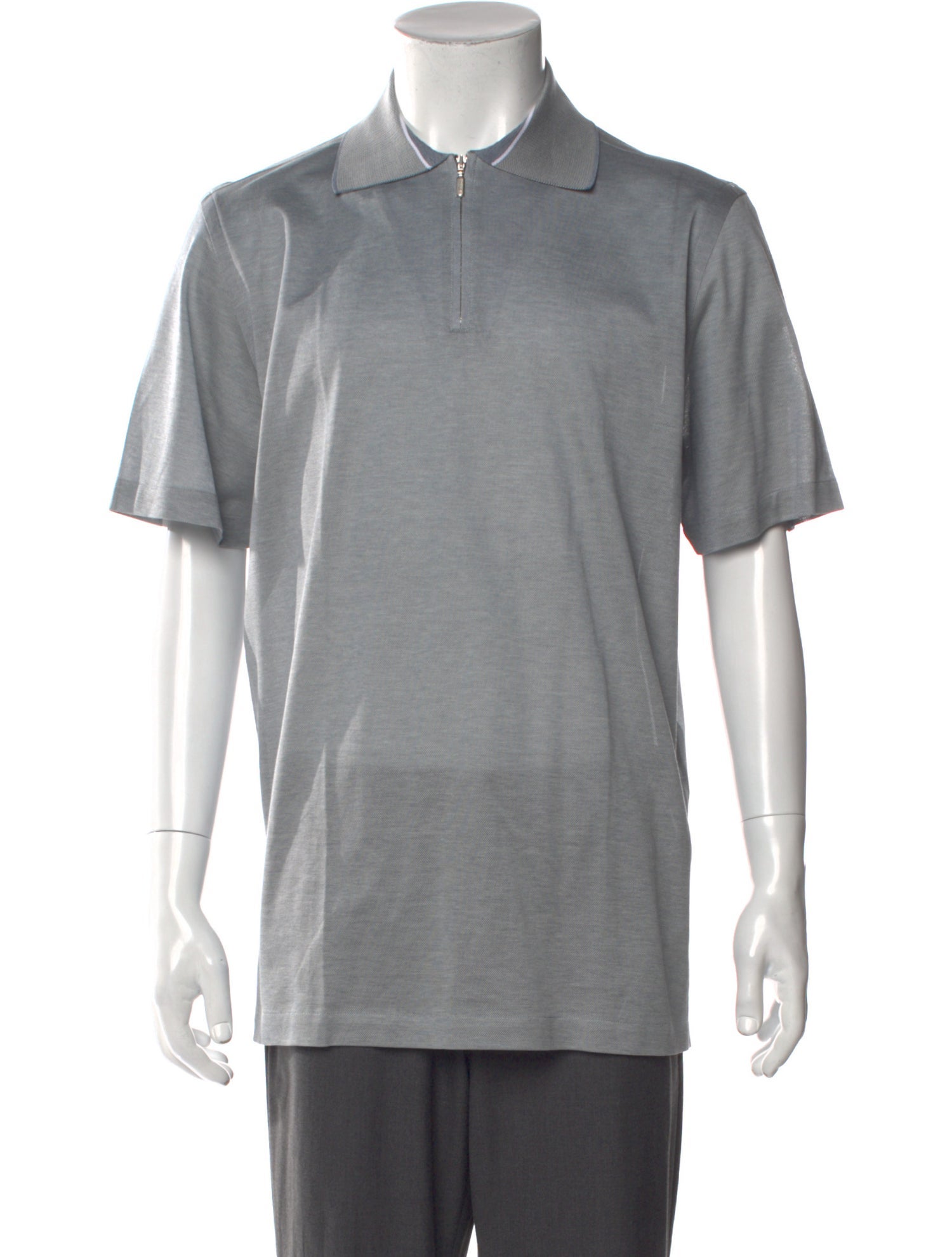 Brioni Collar Short Sleeve Polo Shirt