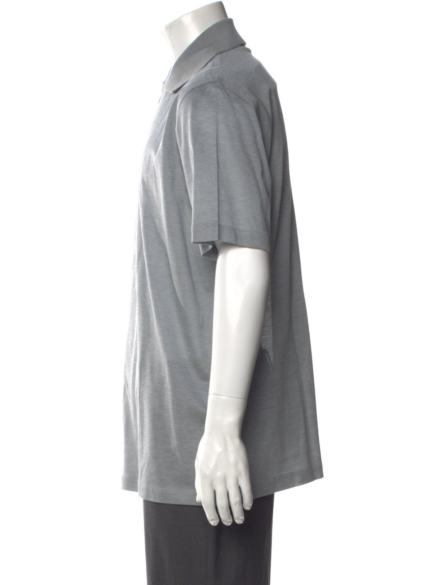 Brioni Collar Short Sleeve Polo Shirt