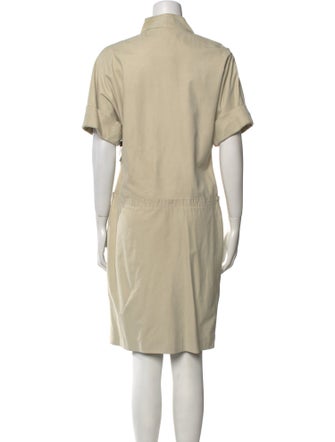 Brioni Leather Knee-Length Dress